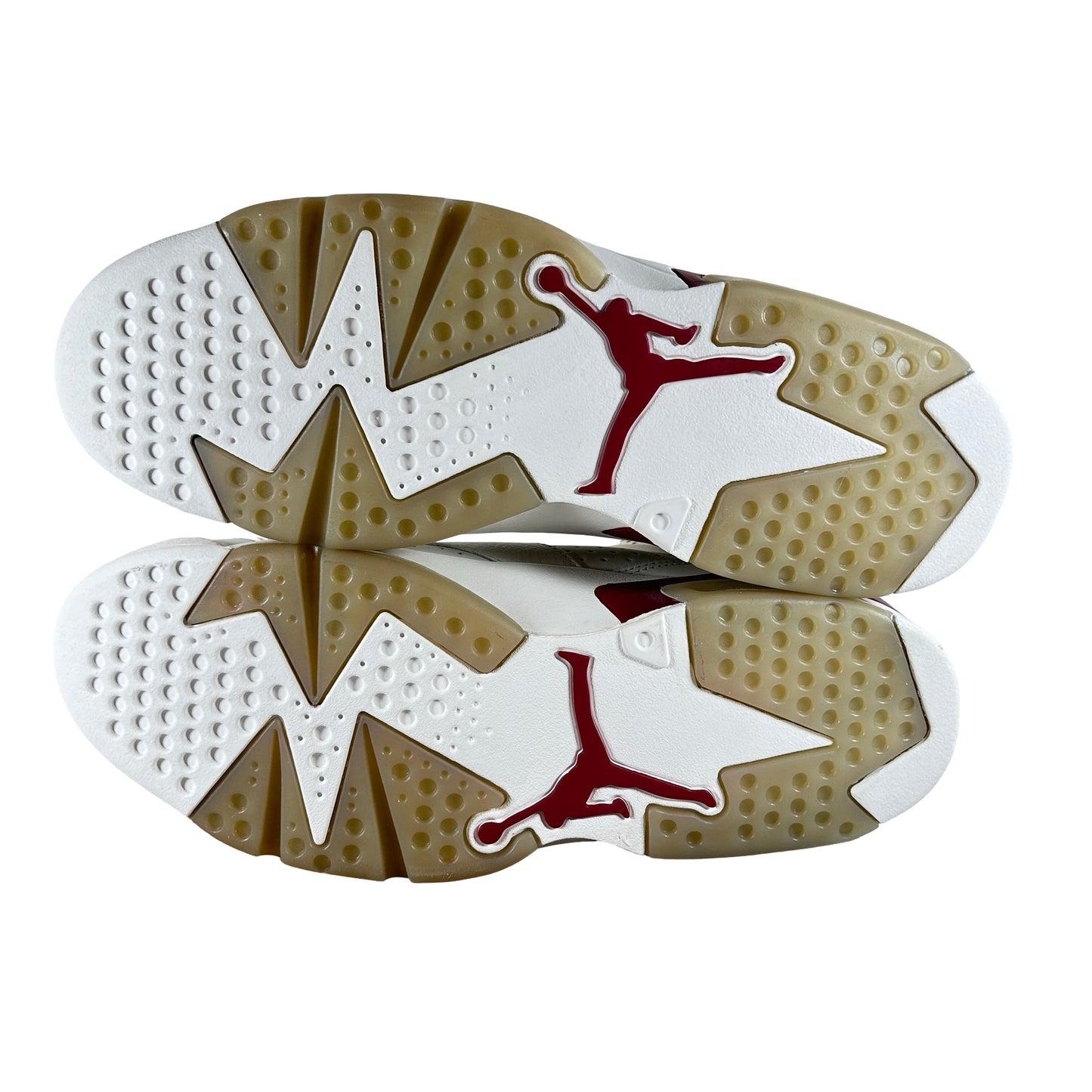 384664 116 Jordan 6 Maroon  - 10.5 M (Yellowing3) (Damaged Lid)