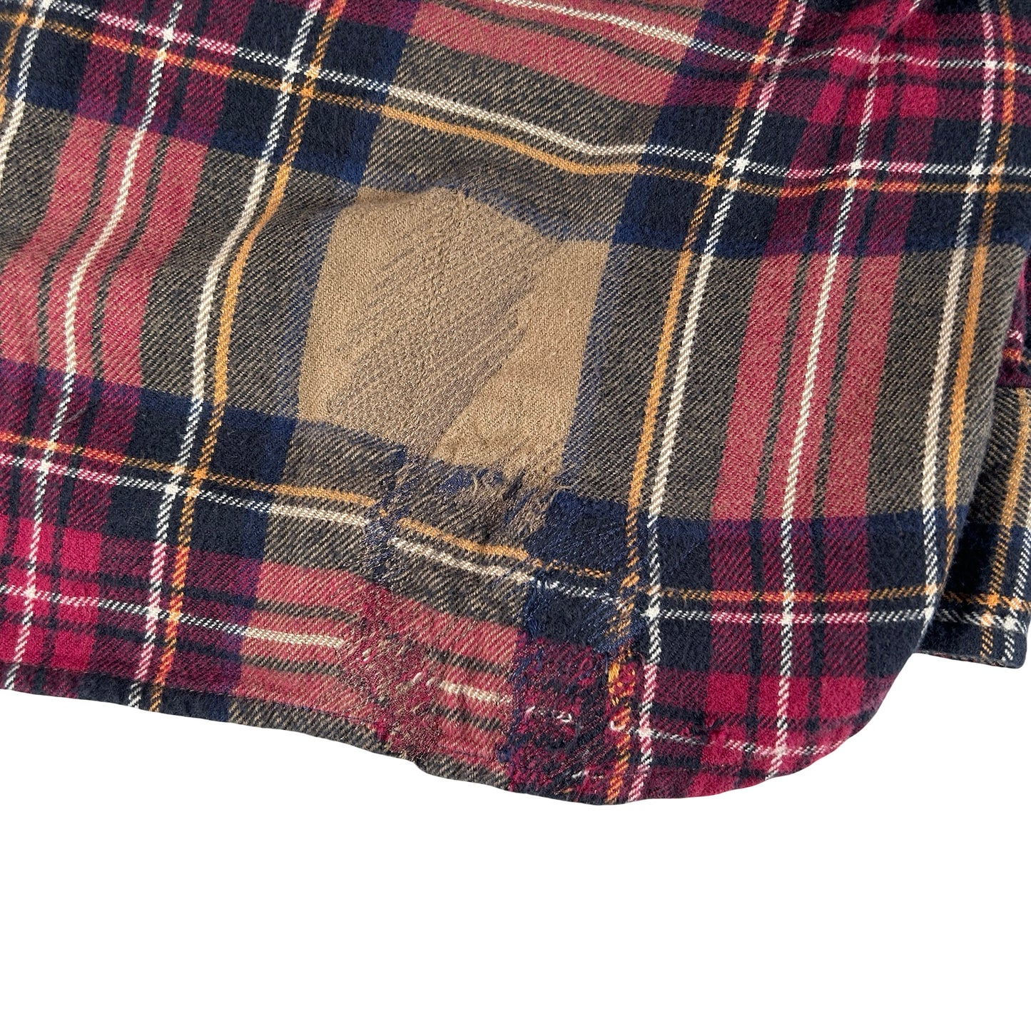 Supreme Tartan Flannel Shirt Tan [USED] - L (Used)