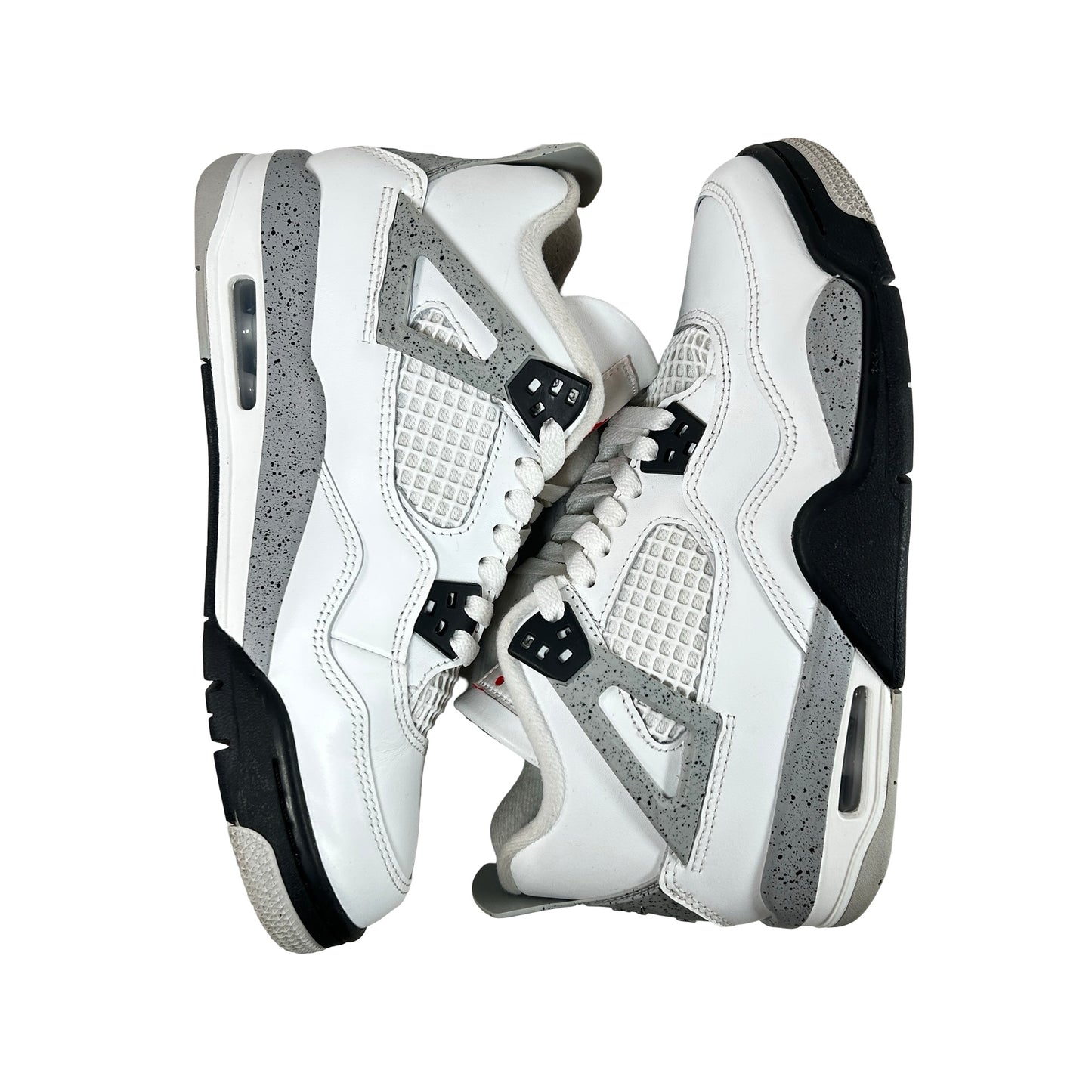 IB4171 100 Jordan 4 Retro White Cement (2025) (GS) [USED] - 7 Y (Used) (No Box) (No Insoles)