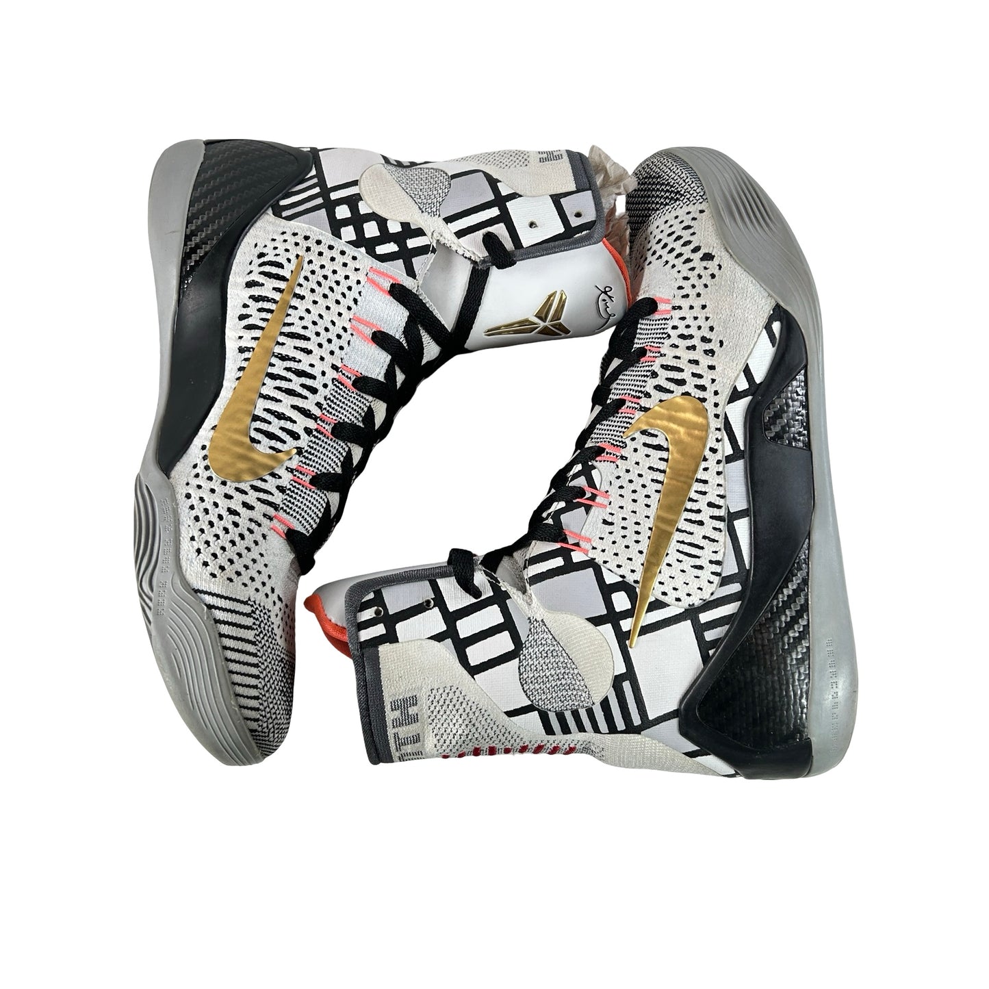 630847 100 Nike Kobe 9 Elite Gold Fundamentals [USED] - 8.5 M (Used)