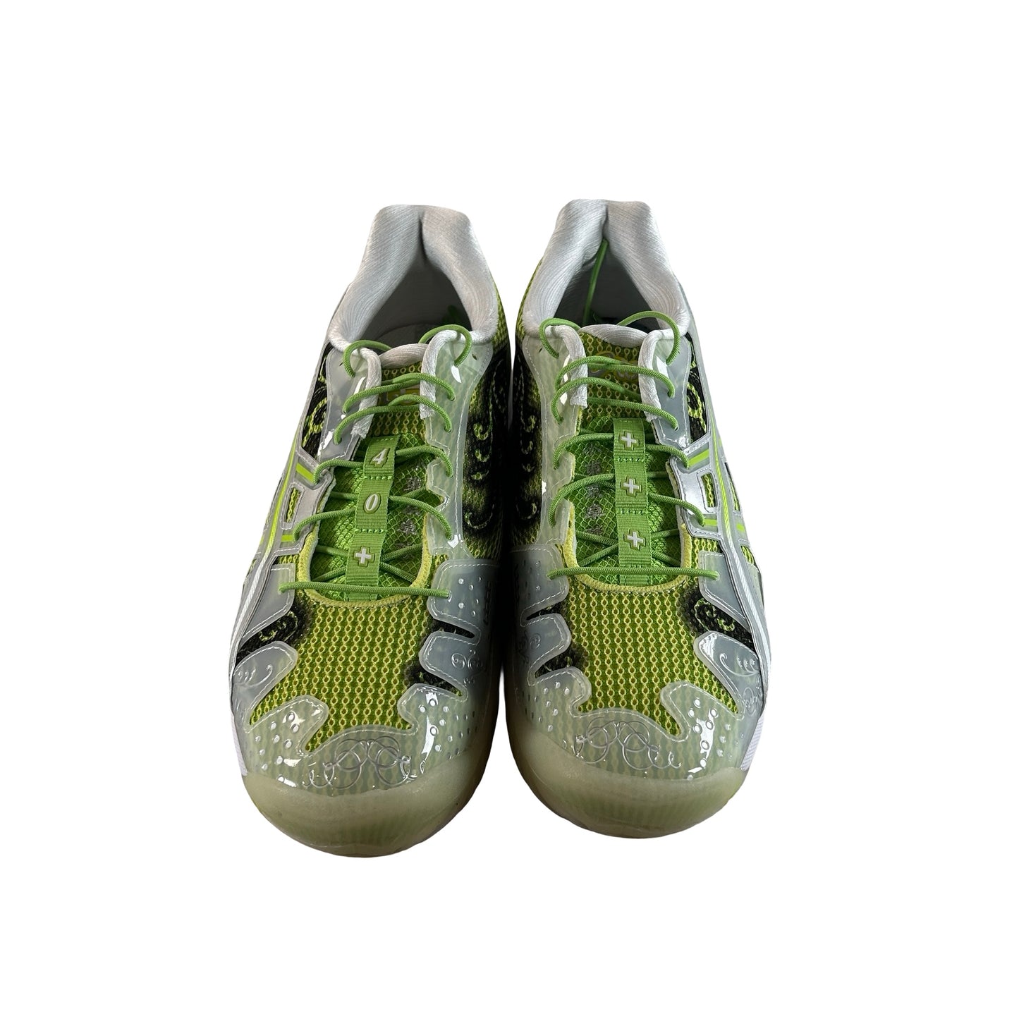 1203B186 300 ASICS Gel-Resolution 5 Little Tokyo Table Tennis Parrot Green [USED] - 9.5 M (Used)