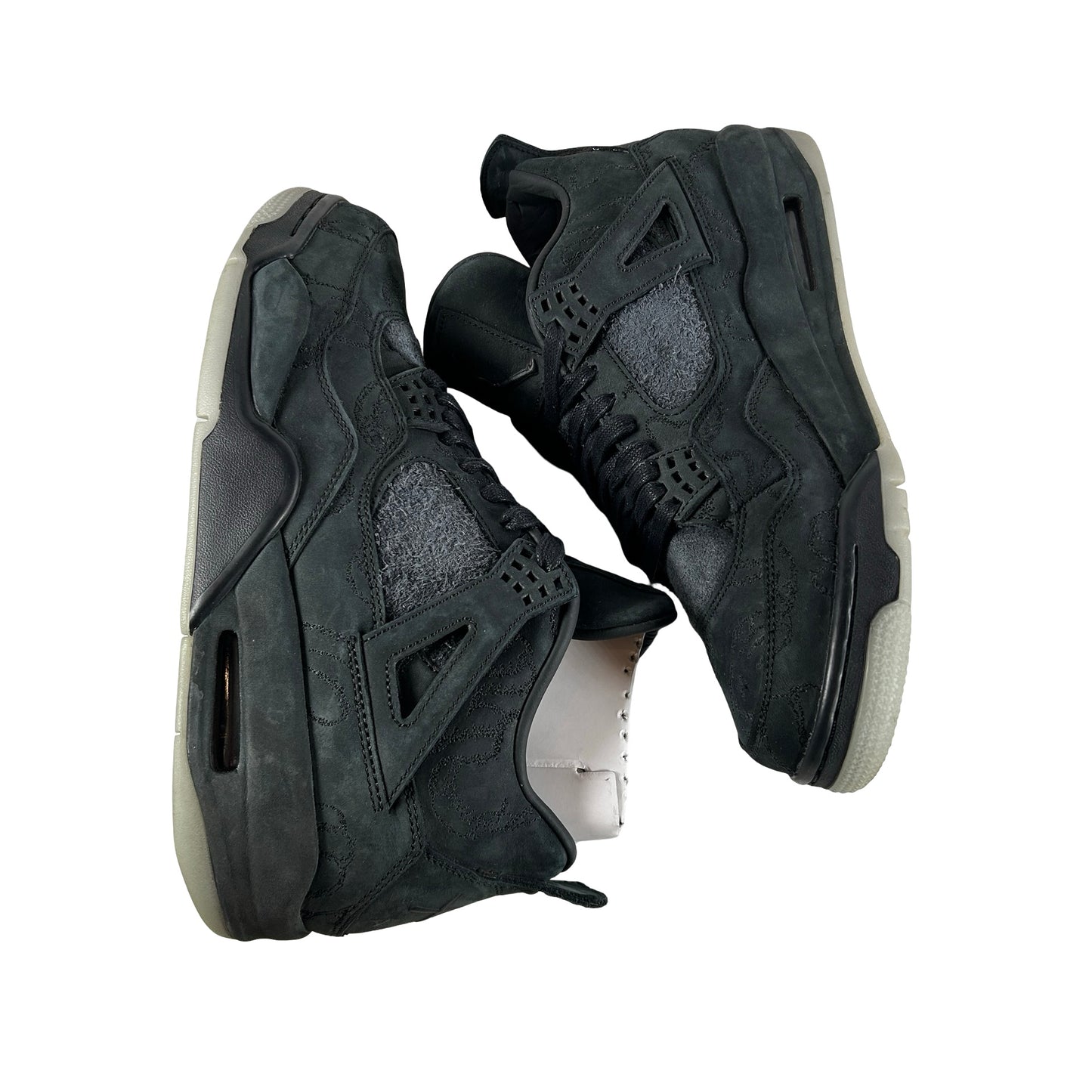 930155 001 Jordan 4 Kaws Black [USED] - 9.5 M (Used)