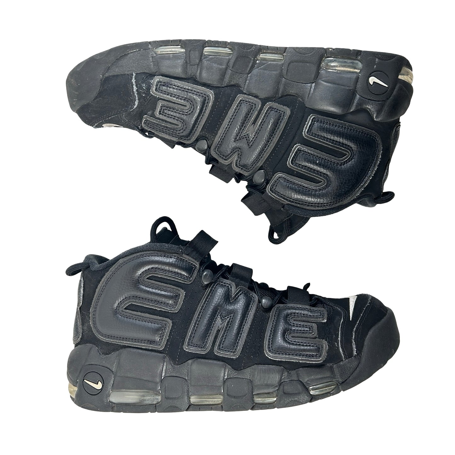 902290 001 Nike Air More Uptempo Supreme Suptempo Black [USED] - 11 M (Used) (No Box)