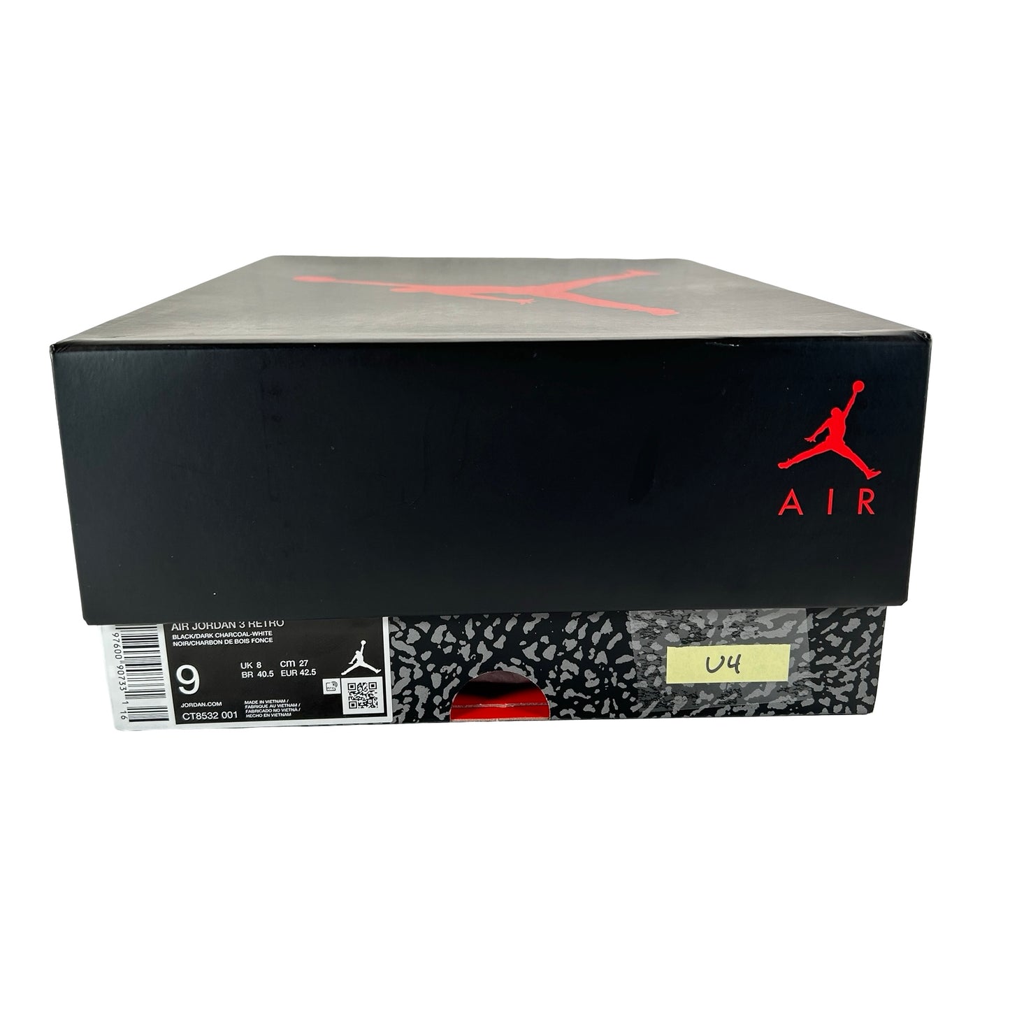 CT8532 001 Jordan 3 Retro Black Cat (2025) [USED] - 9 M (Used4)