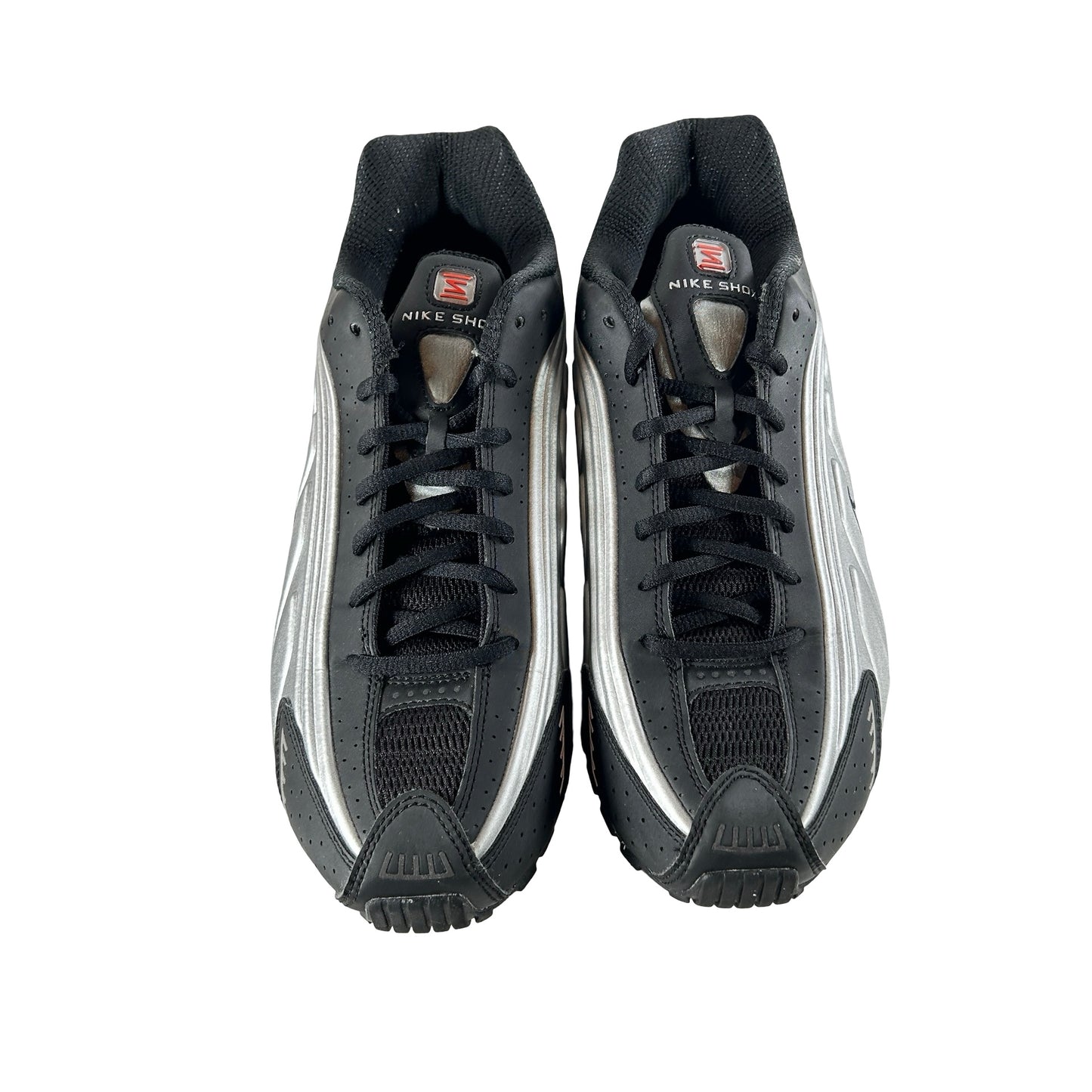 HQ1988 002 Nike Shox R4 Black Metallic Silver (2025) [USED] - 10 M (Used) (No Box)