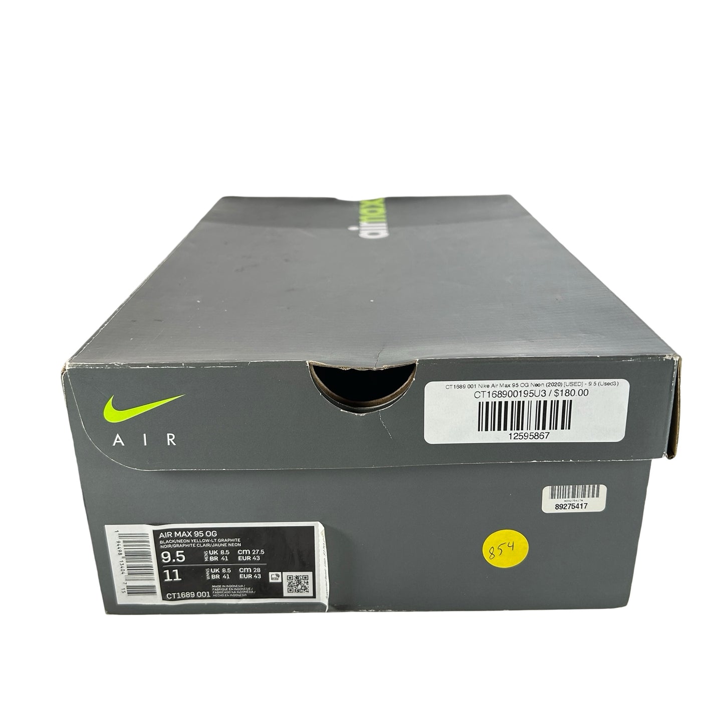 CT1689 001 Nike Air Max 95 OG Neon (2020) [USED] - 9.5 (Used3)