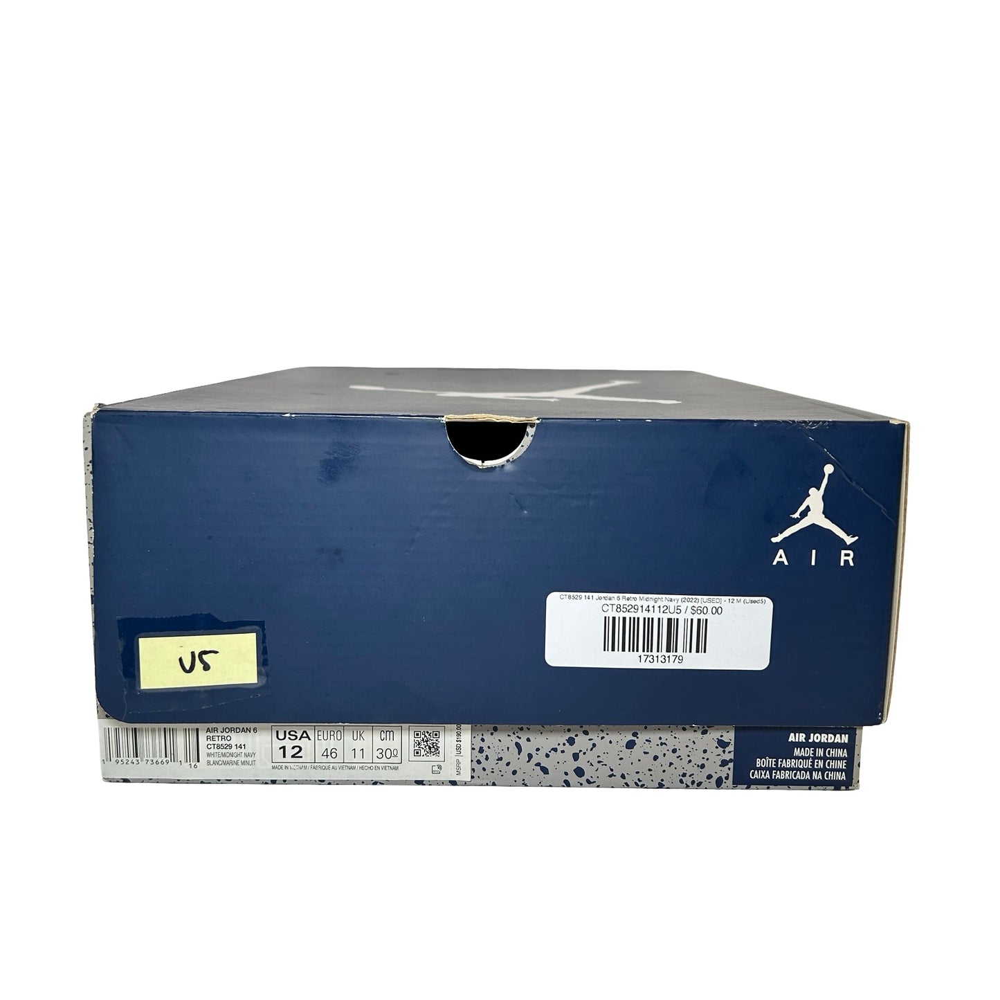 CT8529 141 Jordan 6 Retro Midnight Navy (2022) [USED] - 12 M (Used5)