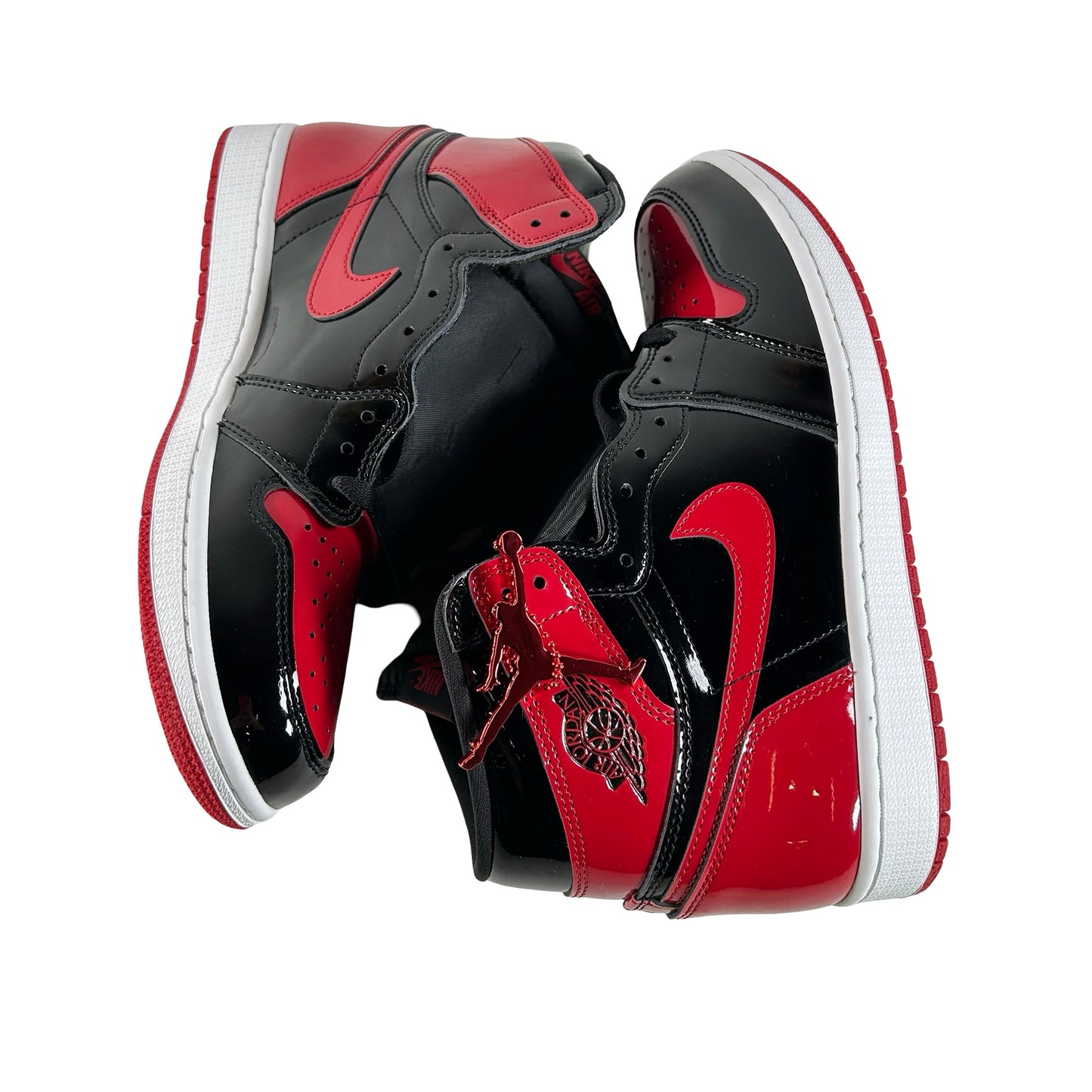 555088 063 Jordan 1 Retro High OG Patent Bred [CONDITIONAL] - 10 M (Mark on side panel) (Damaged Box)