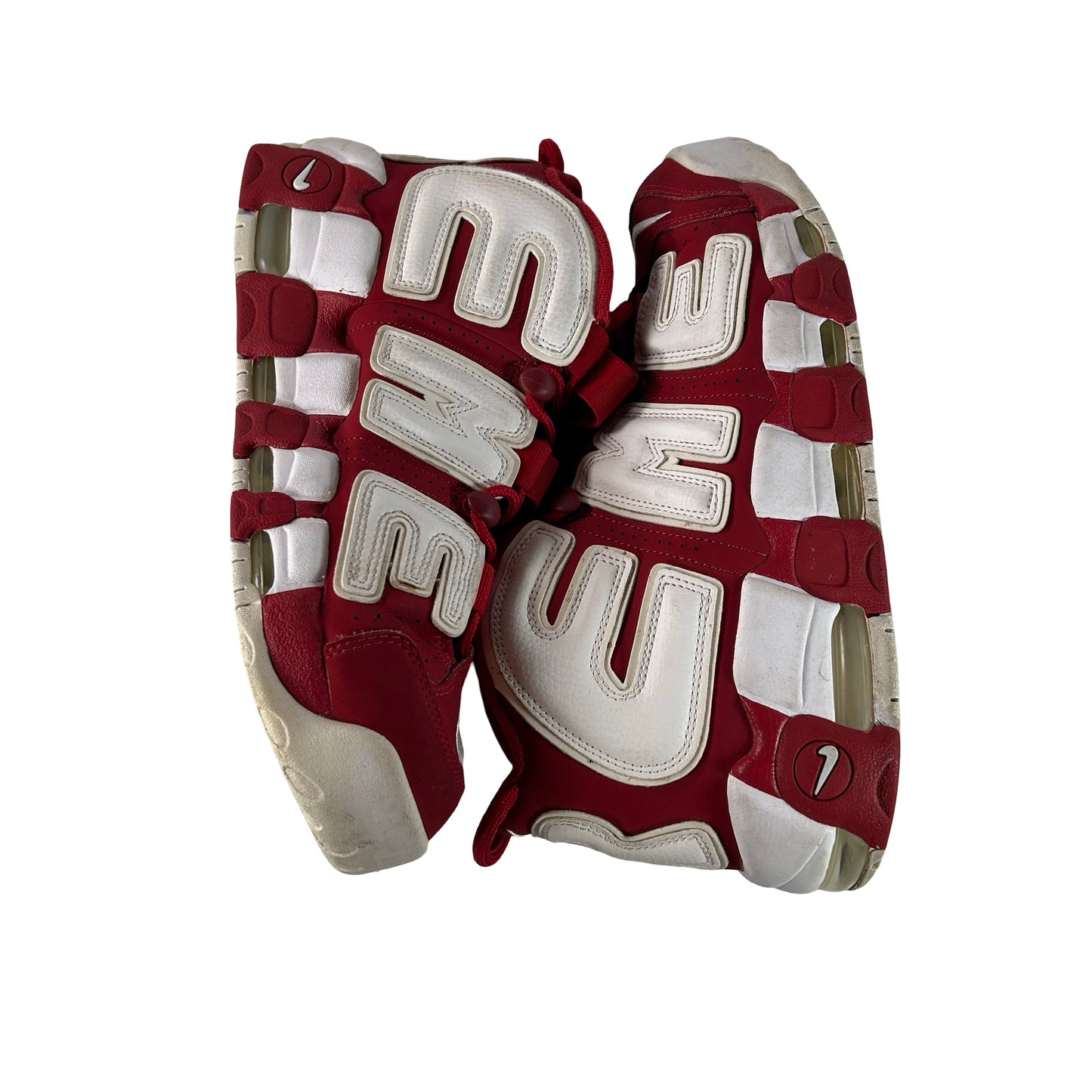 902290 600 Nike Air More Uptempo Supreme Suptempo Red [USED] - 10 M (Used)