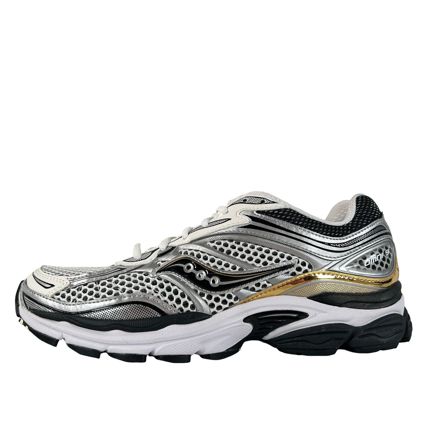 S70739 9 Saucony ProGrid Omni 9 Silver Gold [USED] - 8.5 M (Used)