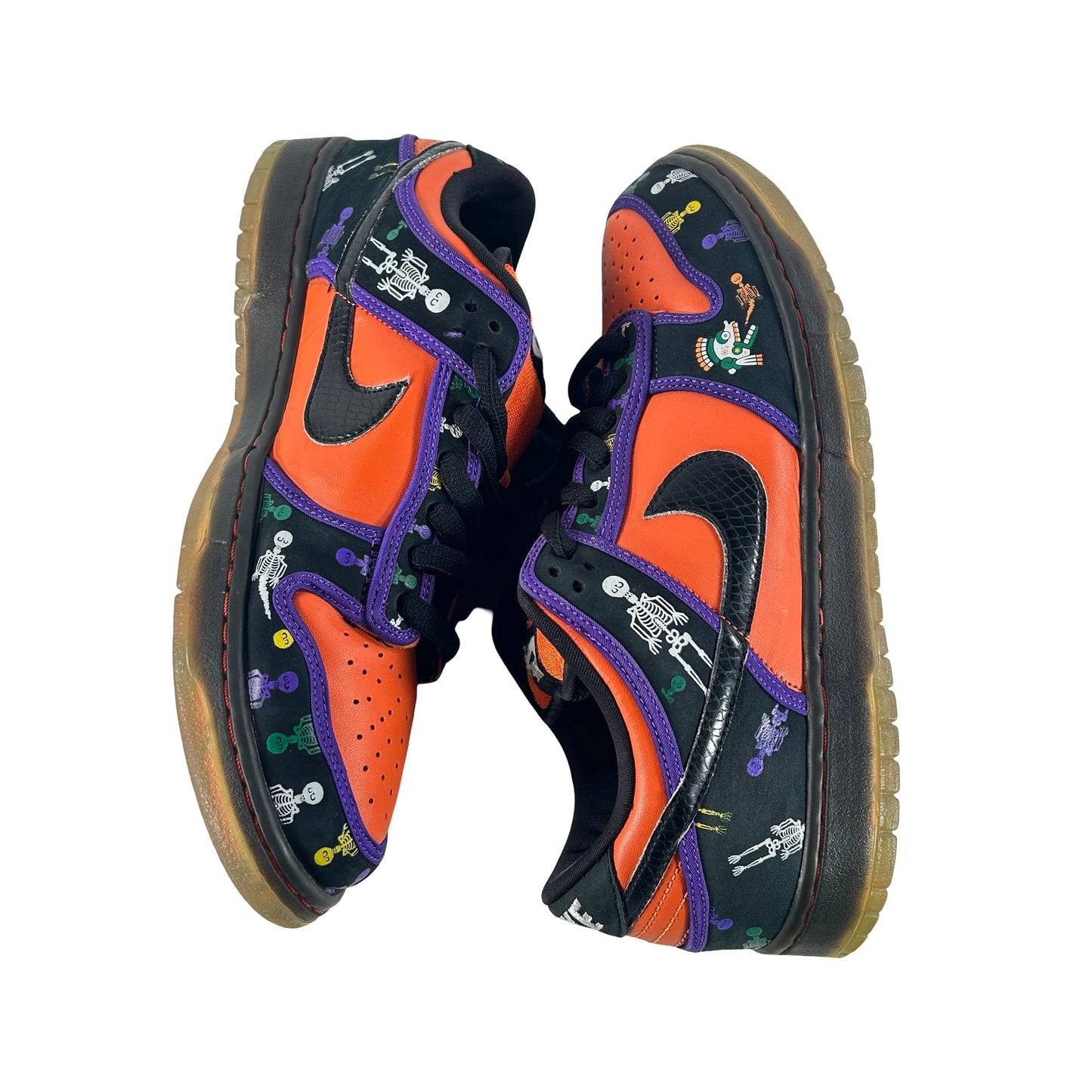 313170 801 Nike SB Dunk Low Day of the Dead [USED] - 10.5 M (Used) (No Box) (Replacement Left Insole)