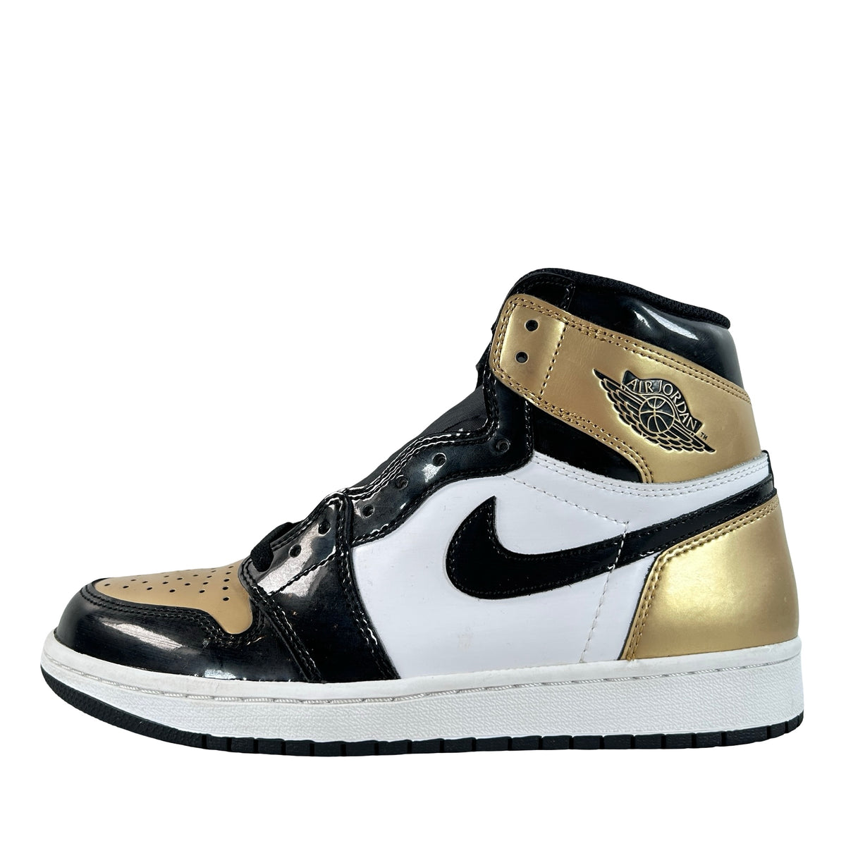 861428 007 Jordan 1 Retro High NRG Patent Gold Toe [USED] - 8.5 M (Used3)