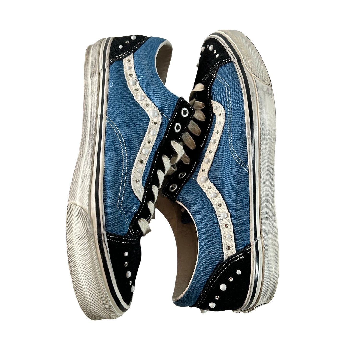 VN000E8VYA6 Vans LX Old Skool 36 Pearlized Pack Black Navy [USED] - 13 M (Used)