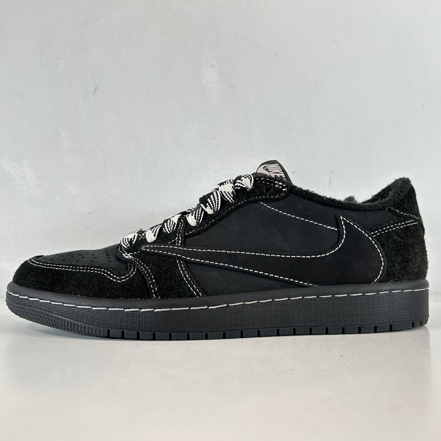 DM7866 001 Jordan 1 Retro Low OG Travis Scott Black Phantom [USED] - 7 M (Used)