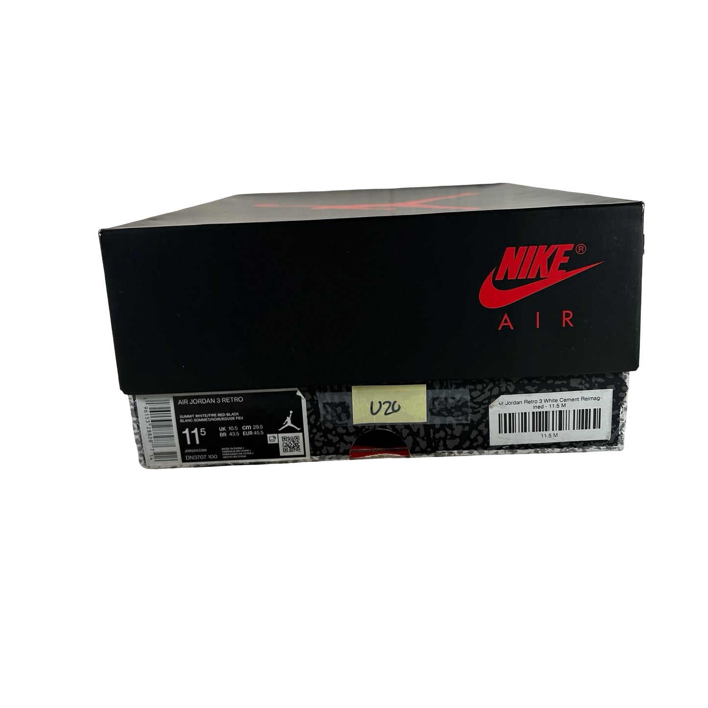 DN3707 100 Jordan 3 Retro White Cement Reimagined [USED] - 11.5 M (Used20)