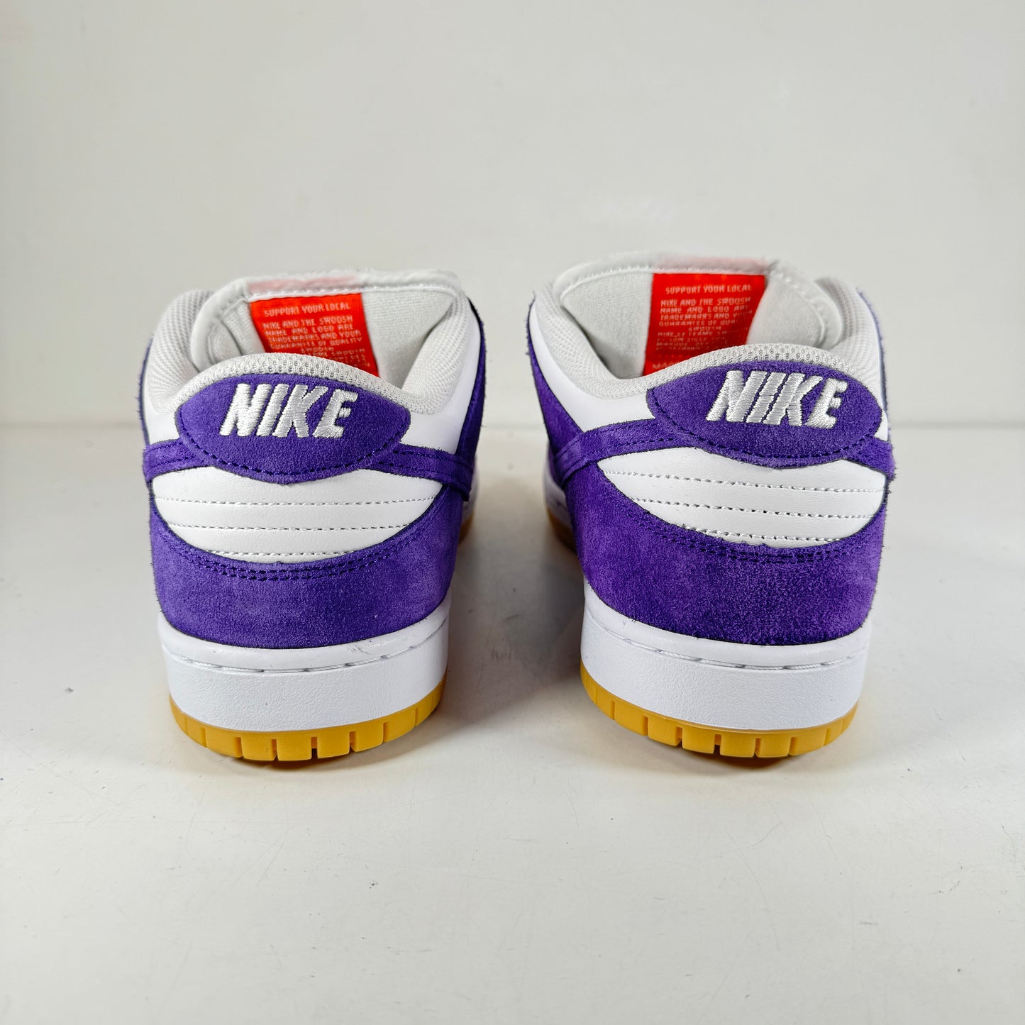 DV5464 500 Nike SB Dunk Low Pro ISO Orange Label Court Purple [USED] - 11 M (Used) (No Box)