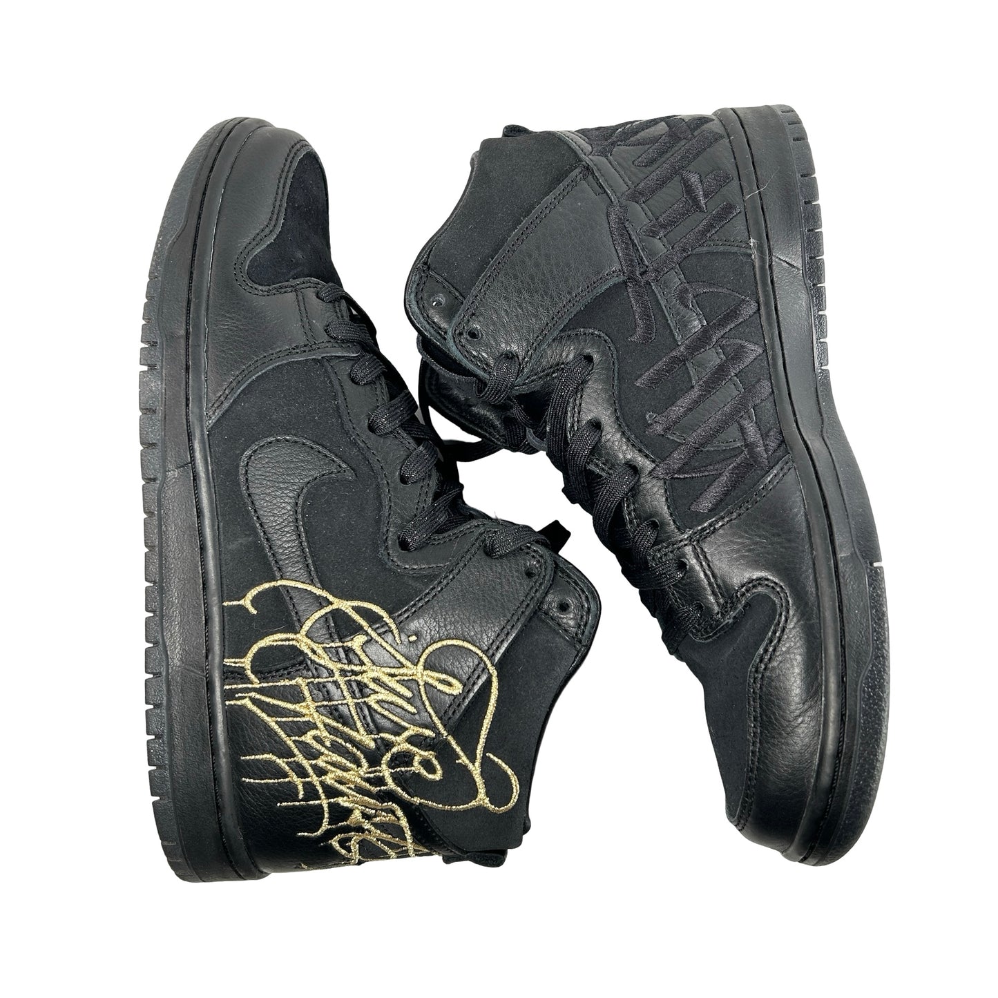 DH7755 001 Nike SB Dunk High FAUST Black Gold [USED] - 10 M (VNDS)