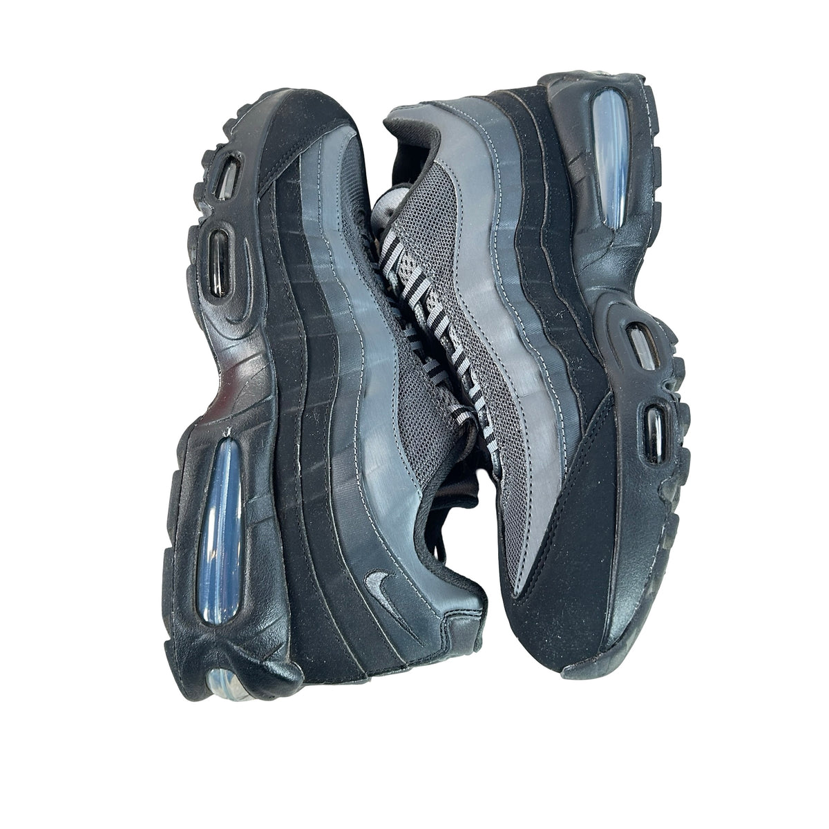 IQ0285 010 Nike Air Max 95 OG Big Bubble Black Lime Blast Anthracite [USED] - 10.5 M (Used)
