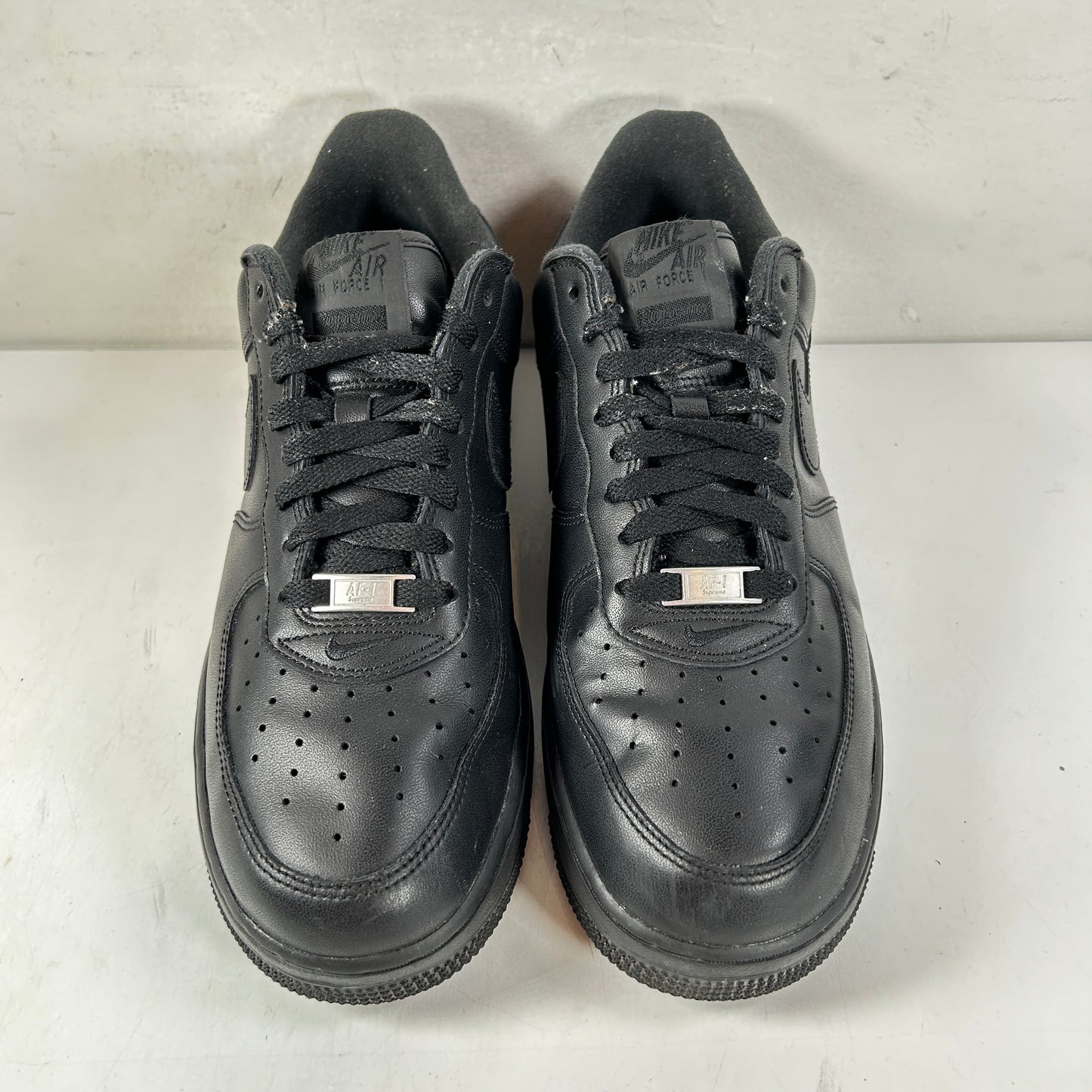 CU9225 001 Air Force 1 Low Supreme Black [USED] - 10 M (Used2)