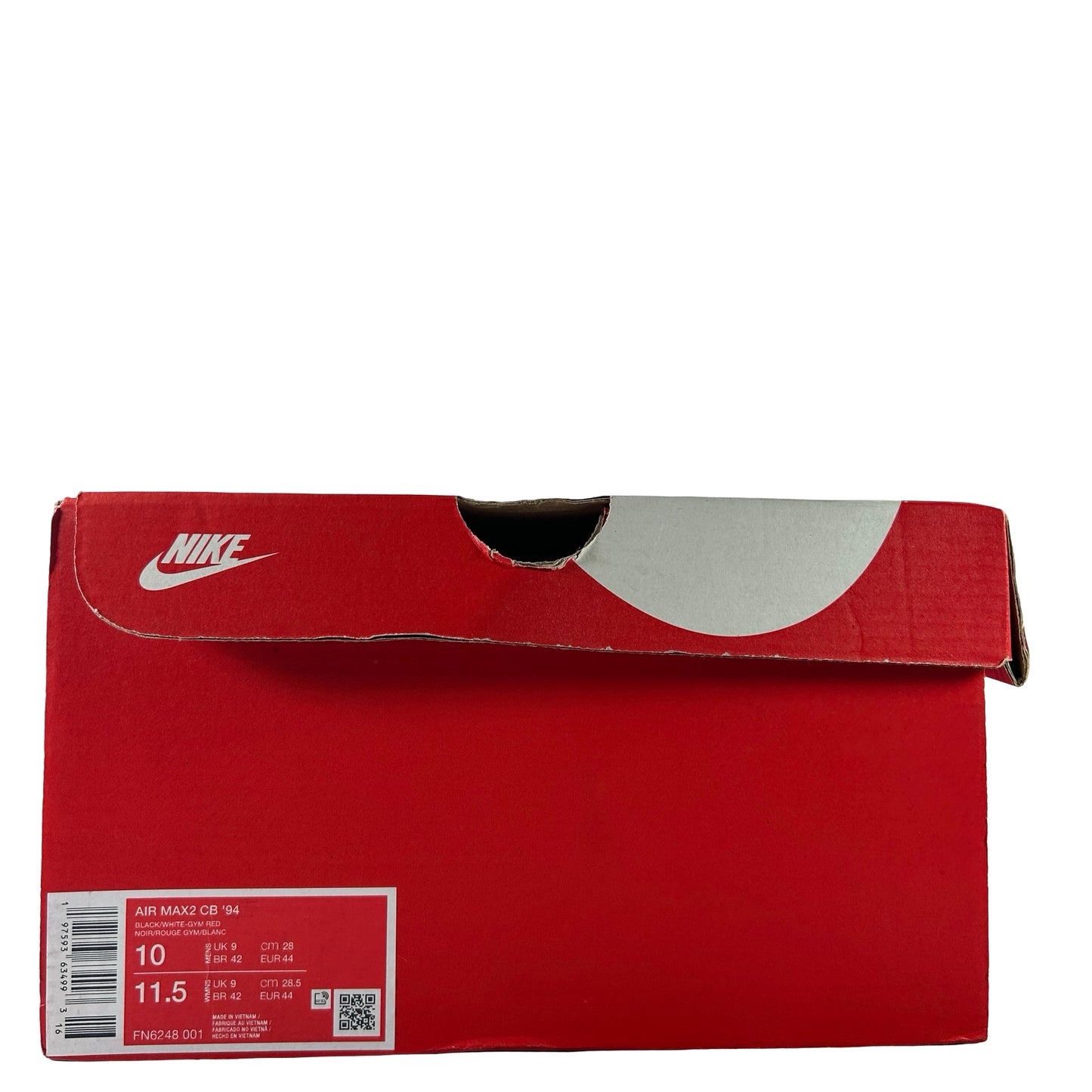 FN6248 001 Nike Air Max 2 CB '94 Black Gym Red [USED] - 10 M (Used)