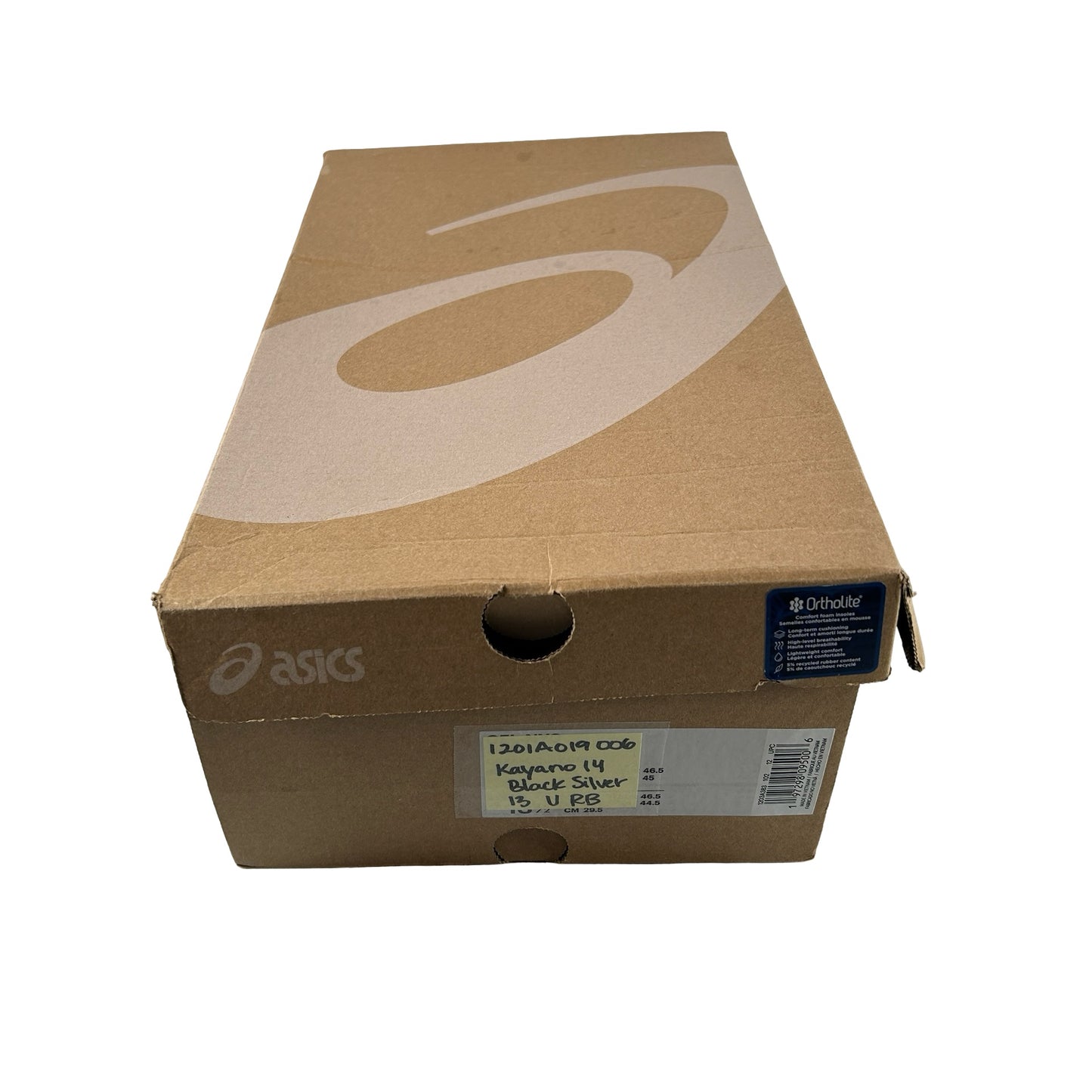 1201A019 006 ASICS Gel-Kayano 14 Black Pure Silver [USED] - 13 M (Used) (Replace Box)