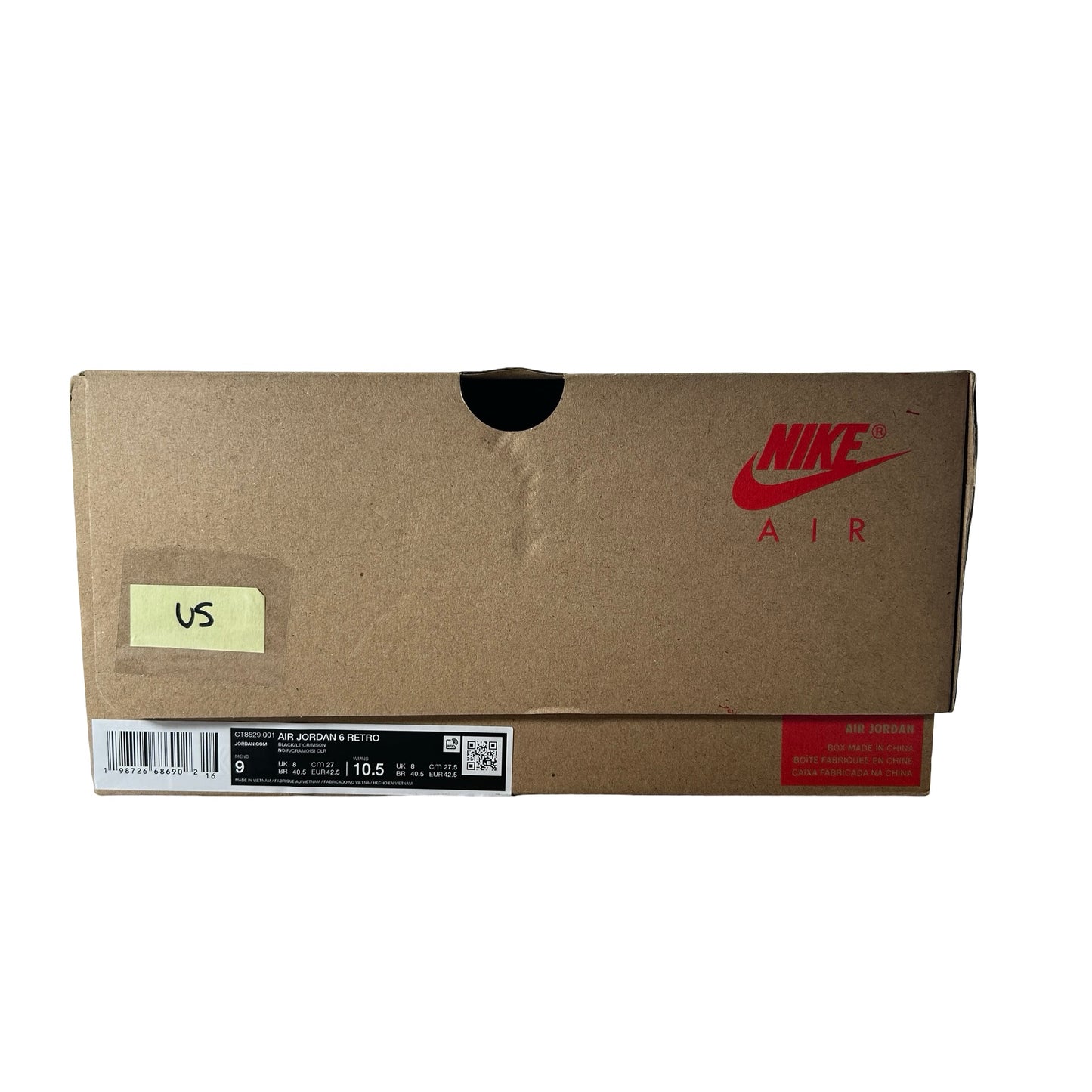 CT8529 001 Air Jordan 6 Retro Reverse Infrared Salesman (2026) [USED] - 9 M (Used5)