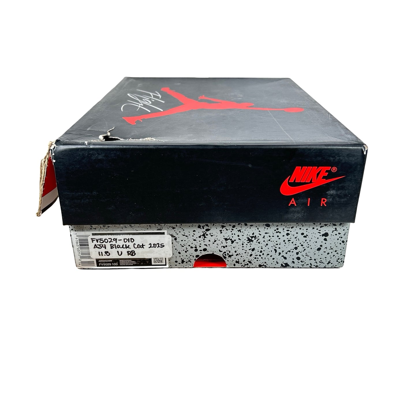 FV5029 010 Jordan 4 Retro Black Cat (2025) [USED] - 11.5 M (Used) (Replace Box)