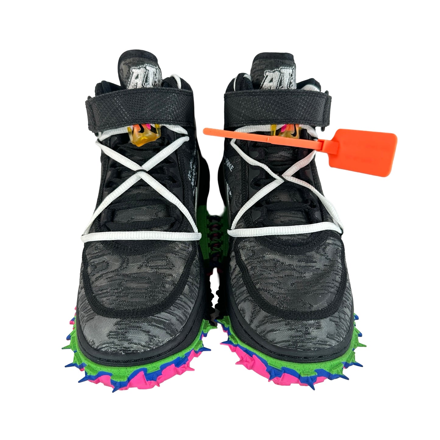 DO6290 001 Nike Air Force 1 Mid Off-White Black [USED] - 7 M (Used)