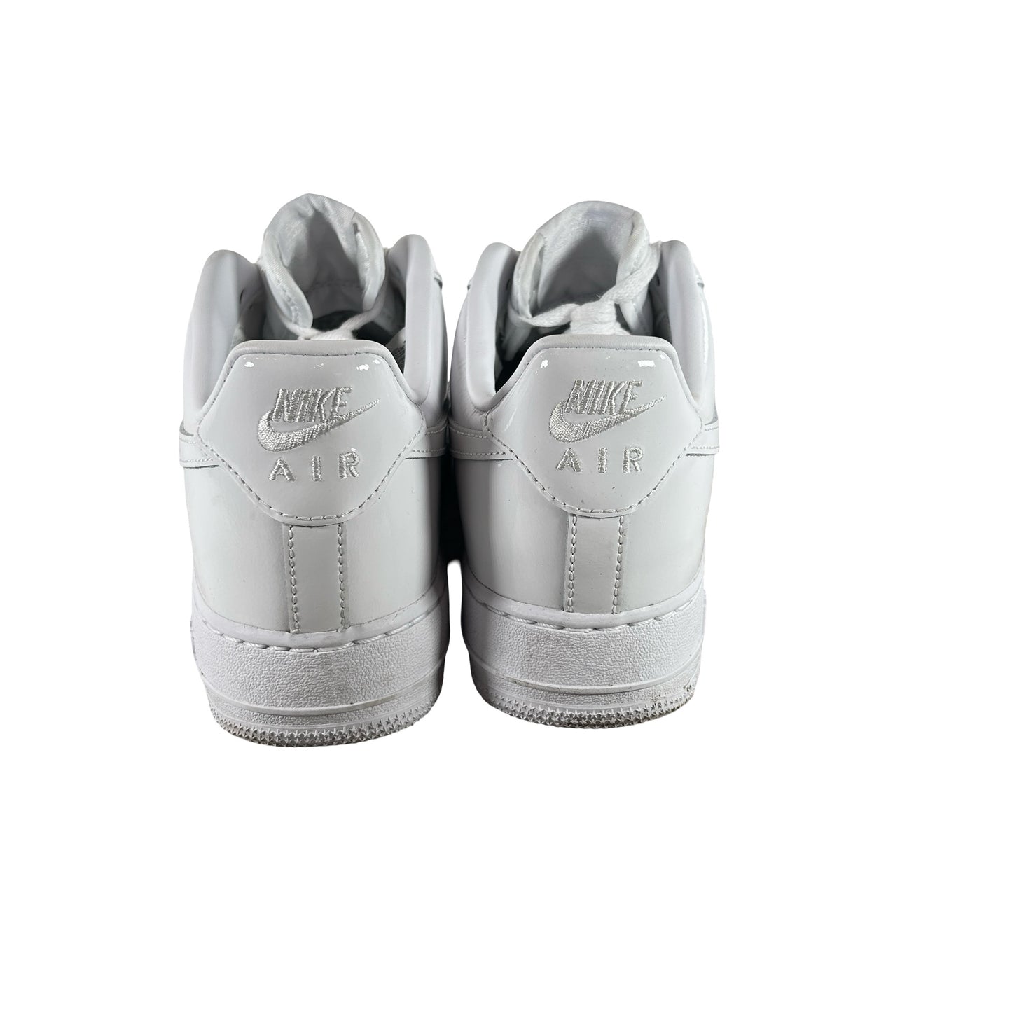 IV2857 100 Nike Air Force 1 Low '07 Premium White Patent [USED] - 9 M (Used) (No Box)