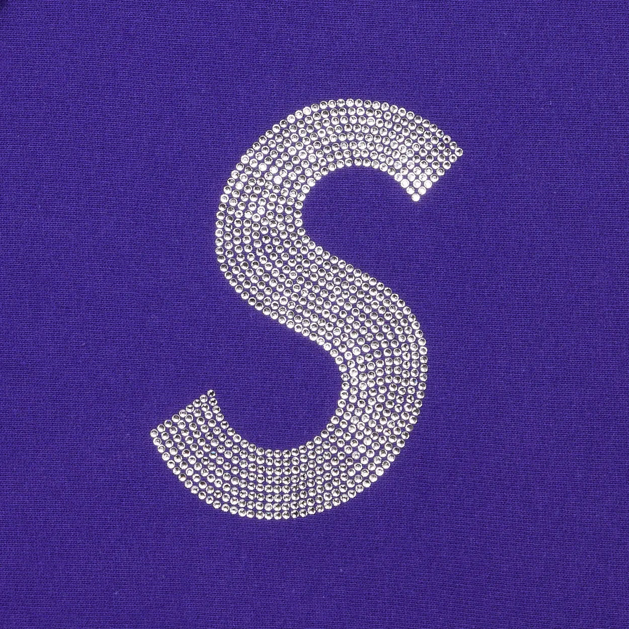 Supreme Swarovski S Logo Hooded Sweatshirt Purple [USED] - M (Used)