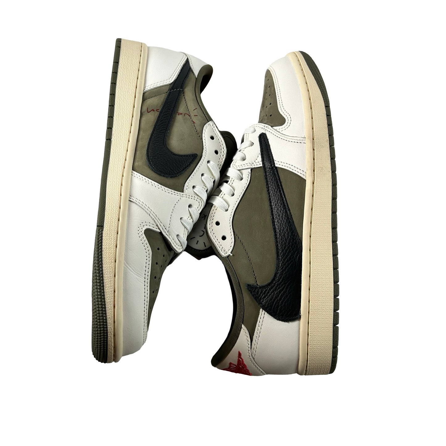 DM7866 200 Jordan 1 Retro Low OG SP Travis Scott Medium Olive [USED] - 10 M (Used10)