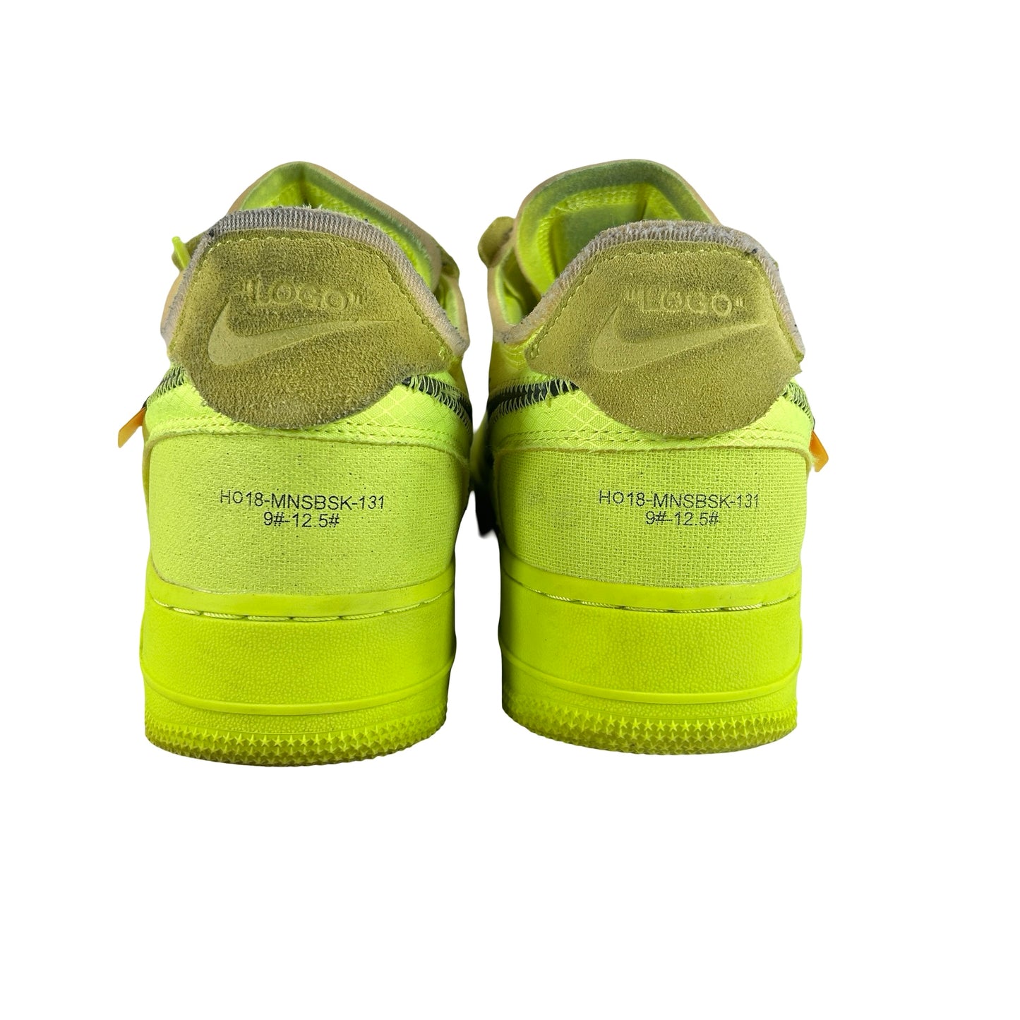 AO4606 700 Nike Air Force 1 Low Off-White Volt [USED] - 9 M (Used3)