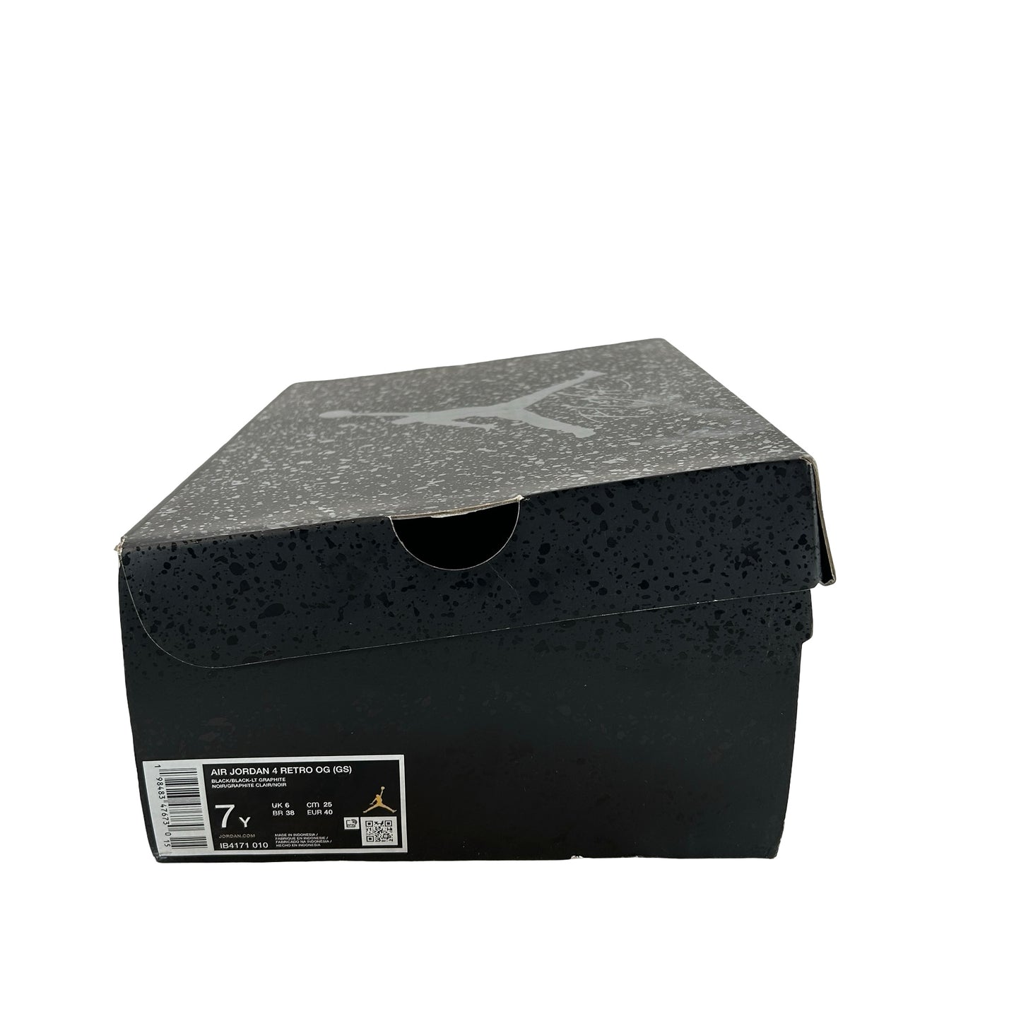 IB4171 010 Jordan 4 Retro Black Cat (2025) (GS) [USED] - 7 Y (Used)