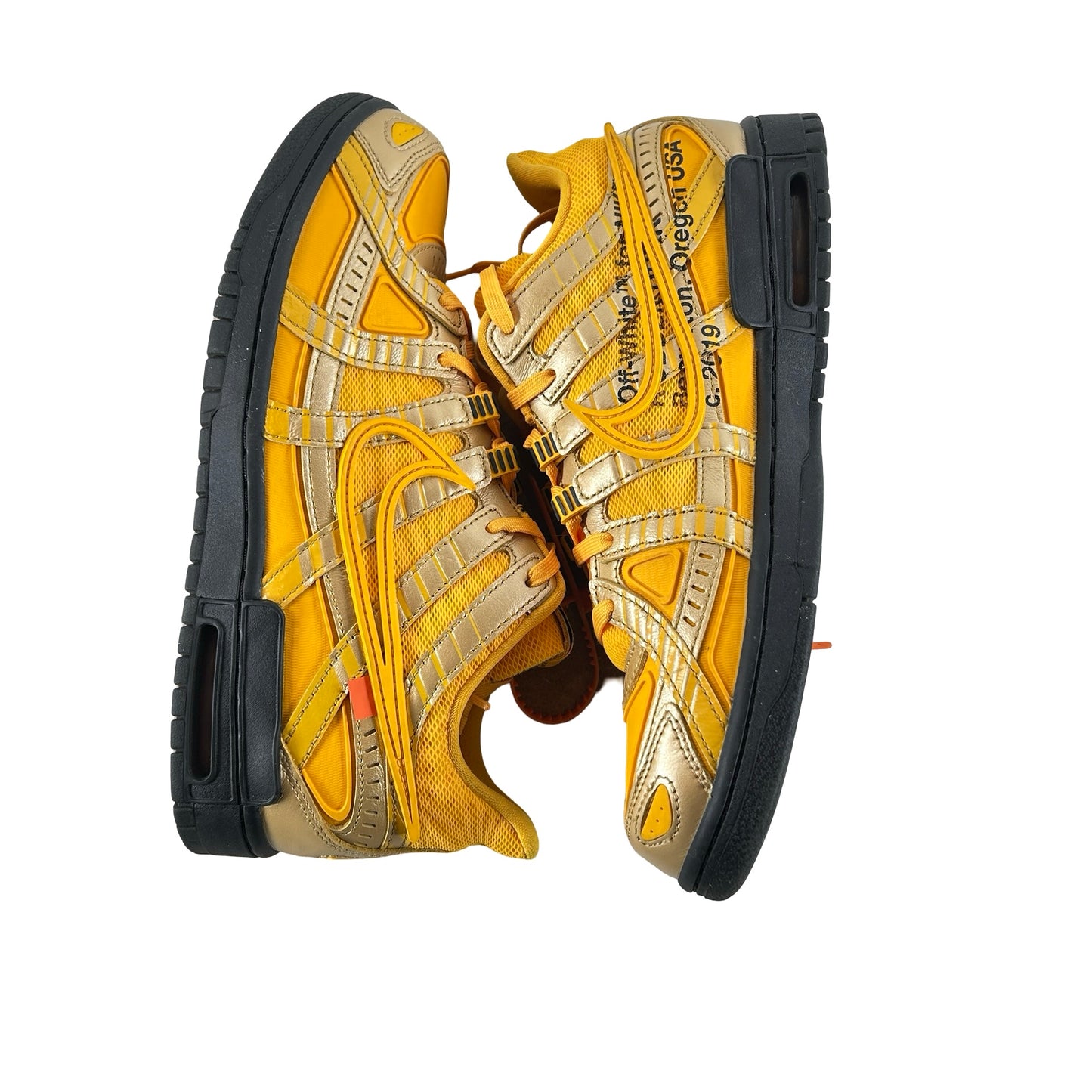 CU6015 700 Nike Air Rubber Dunk Off-White University Gold [USED] - 10 M (Used)