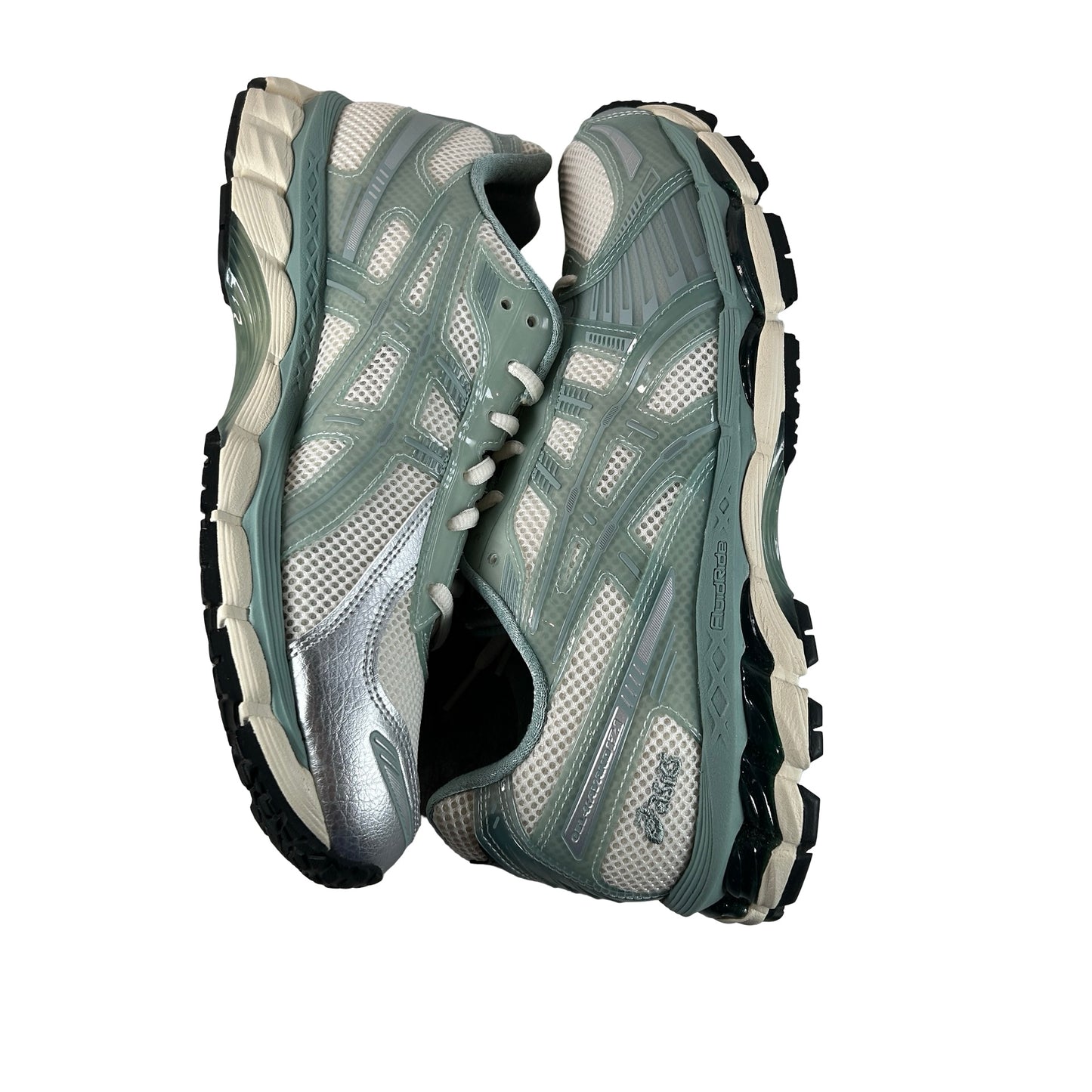 1203A675 100 ASICS Gel-Kayano 12.1 Kith Cream Sage [USED] - 10 M (Used)