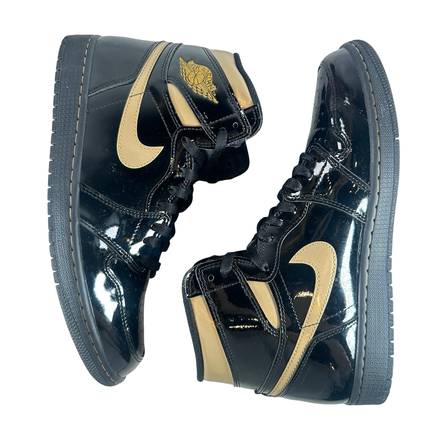 555088 032 Jordan 1 Black/Gold [USED] - 10.5 M (Used2)