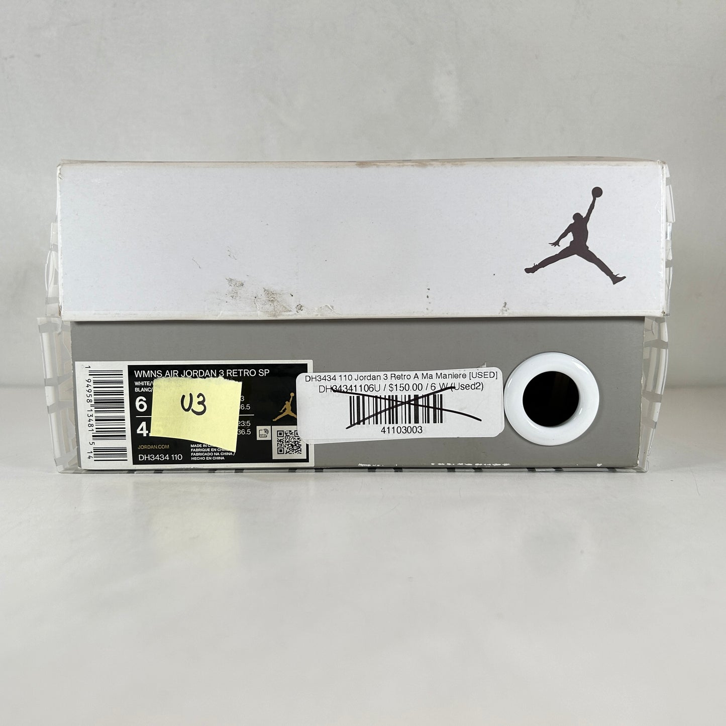 DH3434 110 Jordan 3 Retro A Ma Maniere [USED] - 6 W (Used3)