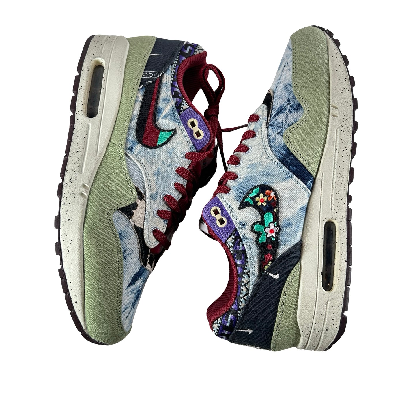 DN1803 300 Nike Air Max 1 Concepts Denim Olive Canvas [USED] - 9.5 M (VNDS) (No Box)