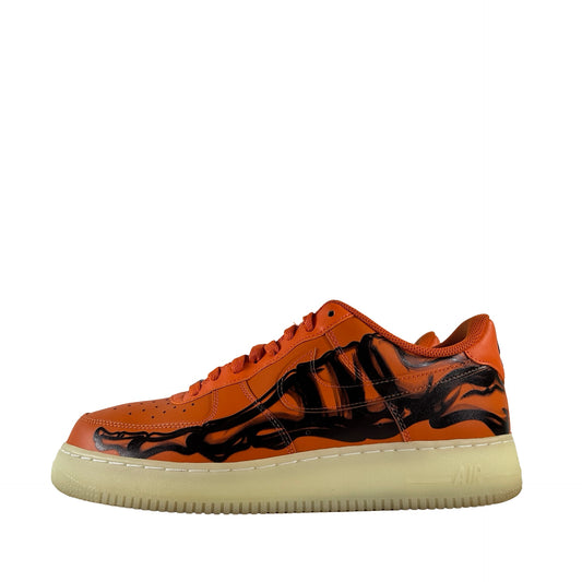 CU8067 800 Nike Air Force 1 Low Orange Skeleton Halloween [USED] - 10 M (Used)