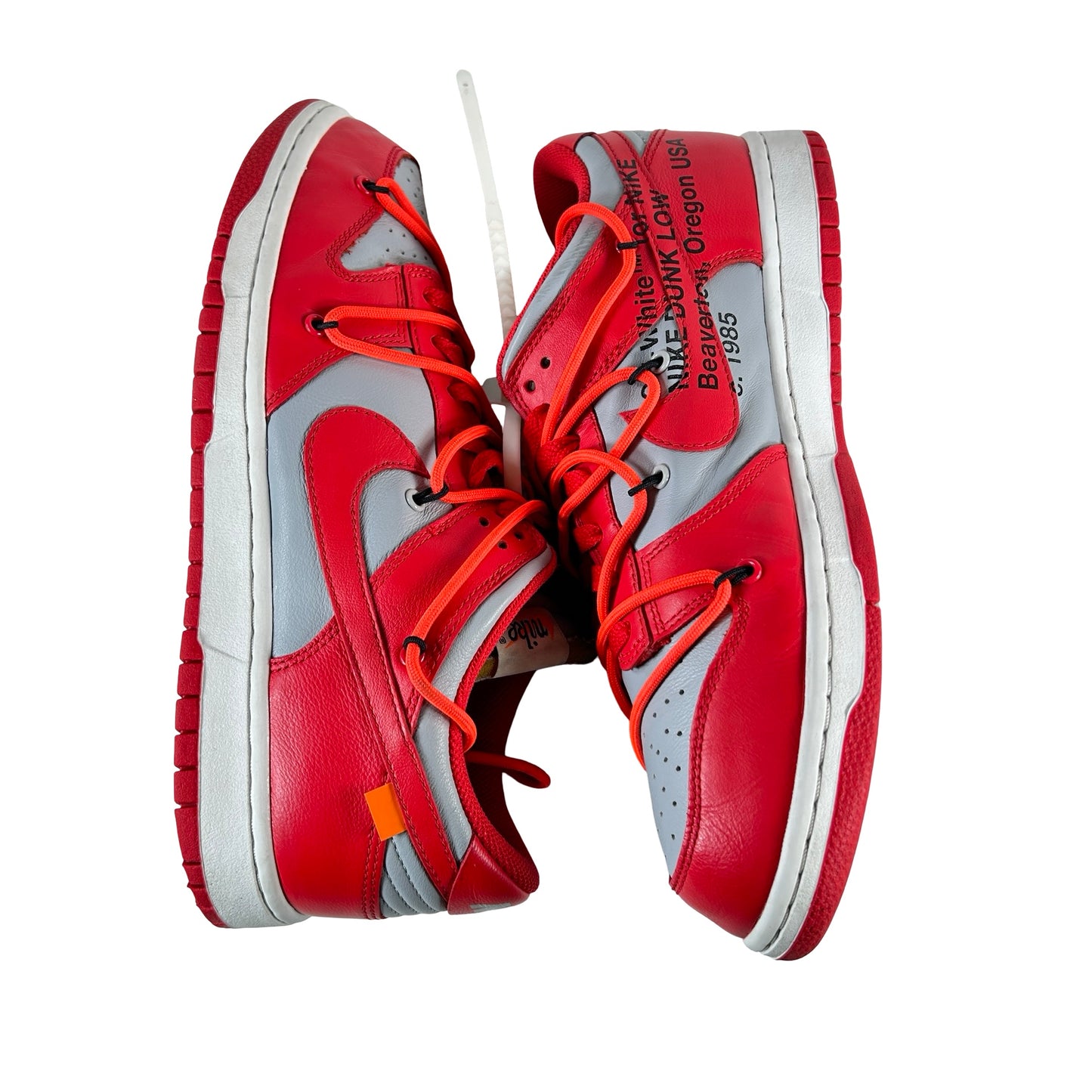CT0856 600 Nike Dunk Low Off-White University Red [USED] - 10 M (Used2)