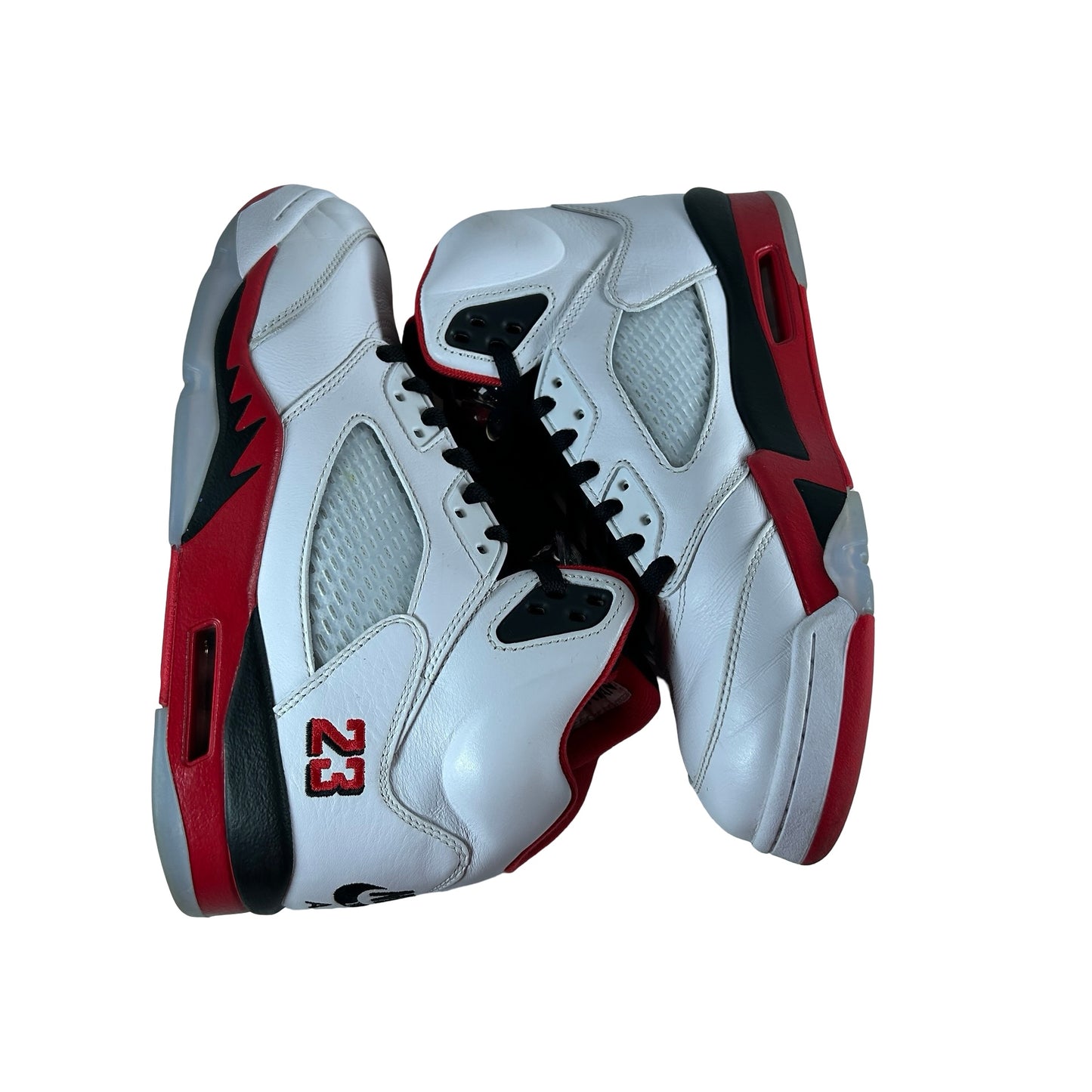 HQ7978 101 Jordan 5 Retro Fire Red Black Tongue (2025) [USED] - 9 M (Used2)
