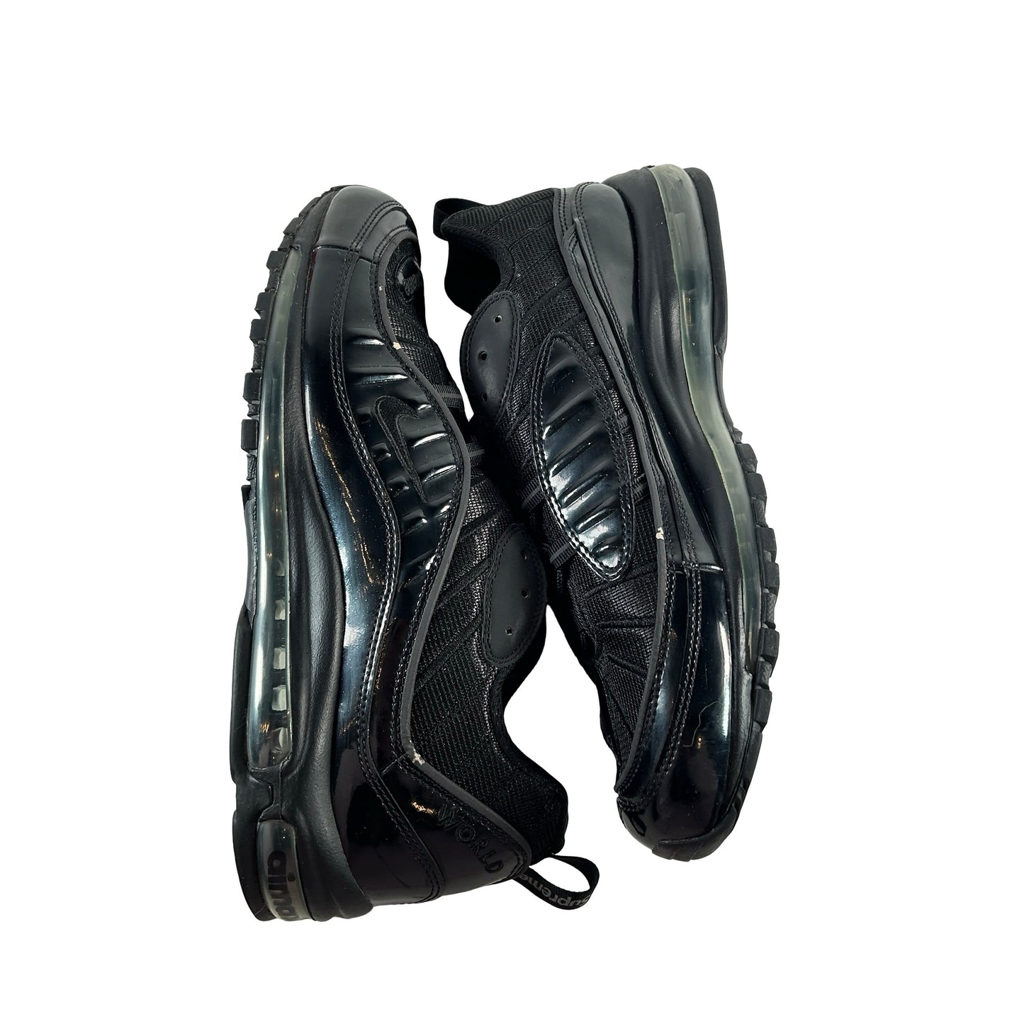 844694 001 Nike Air Max 98 Supreme Black [USED] - 13 M (Used)