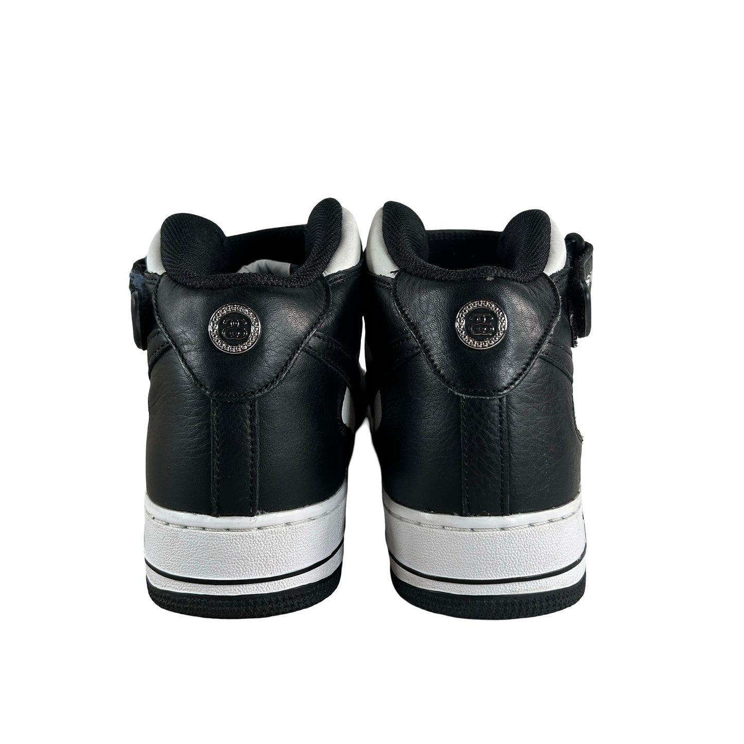 DJ7840 002 Nike Air Force 1 Mid Stussy Grey Black [USED] - 11 M (Used)