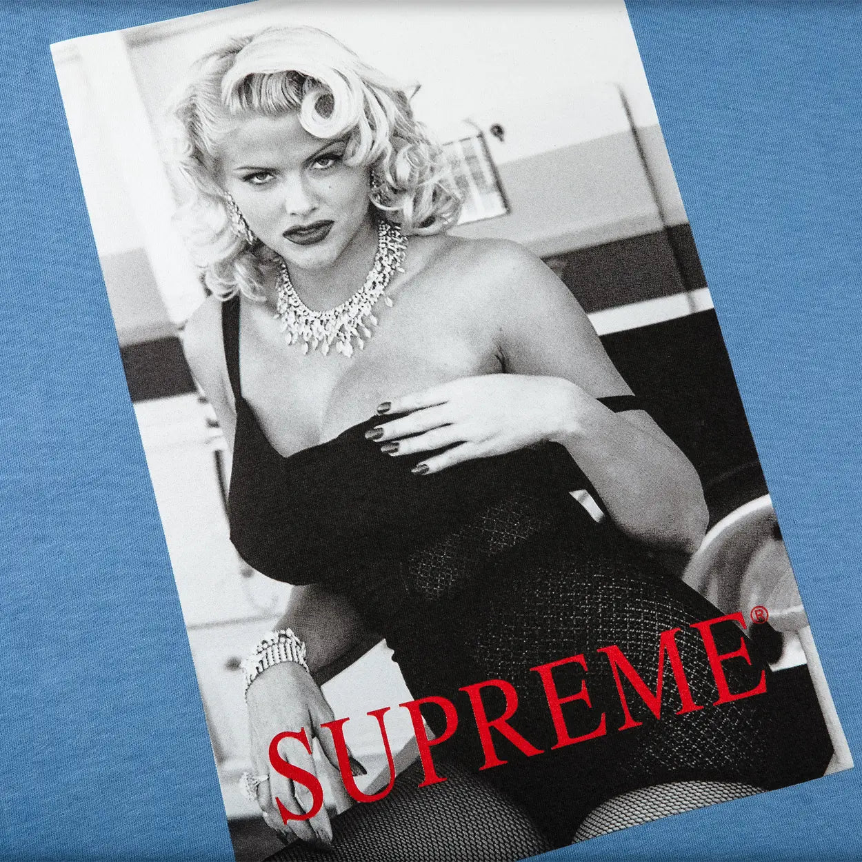 Supreme Anna Nicole Smith Tee Dusty Light Royal [USED] - L (Used)