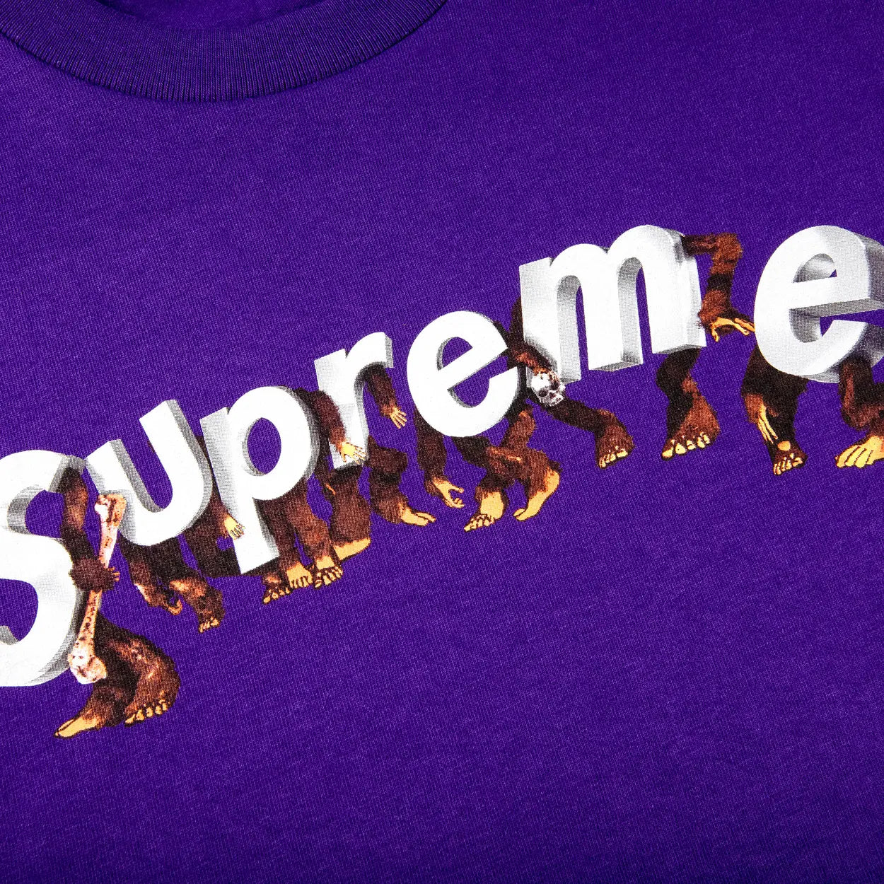 Supreme Apes Tee Purple [USED] - M (Used)
