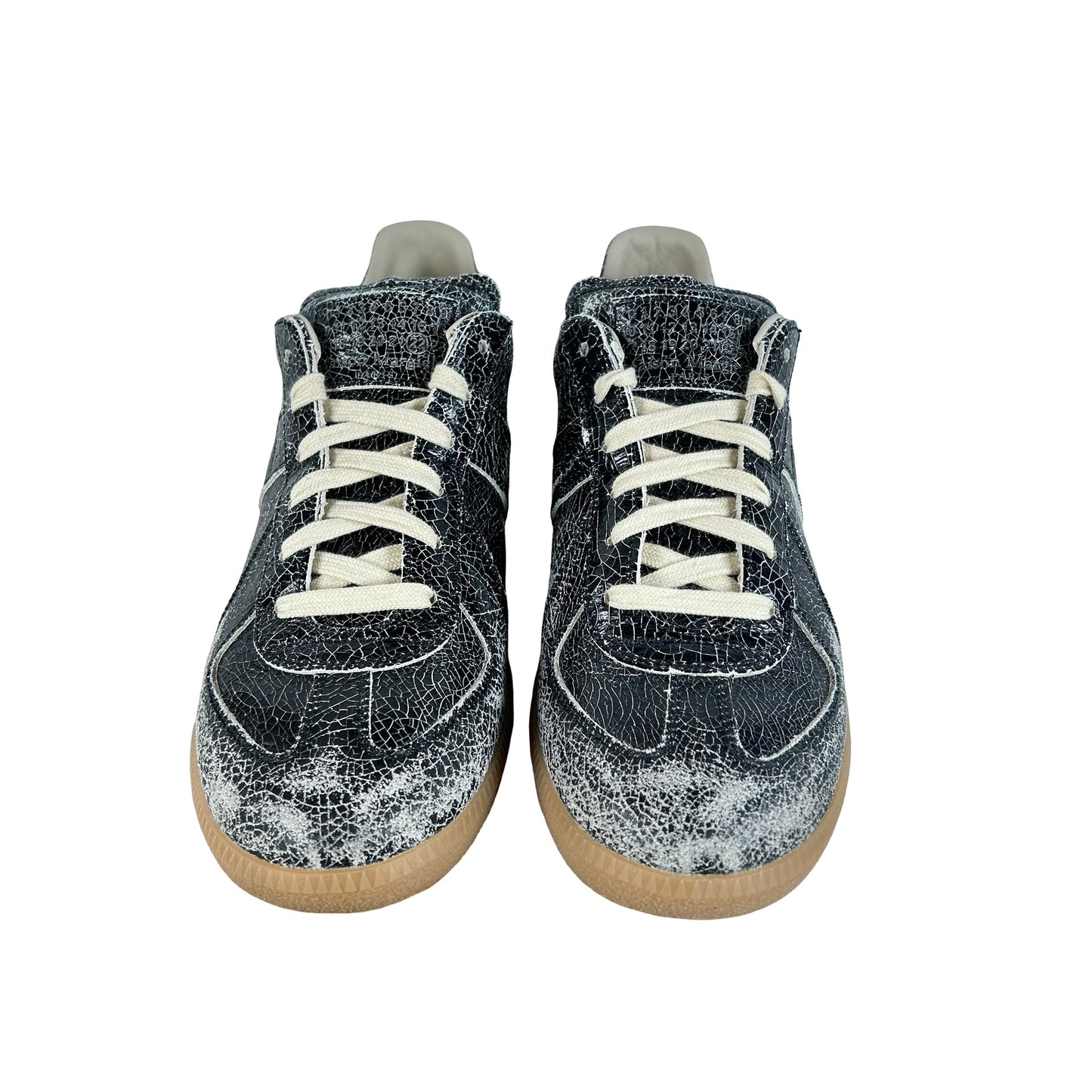 S57WS0517 P7424 H8328 Maison Margiela Replica Black White Distressed [USED] - EU 43 (Used) (No Box)