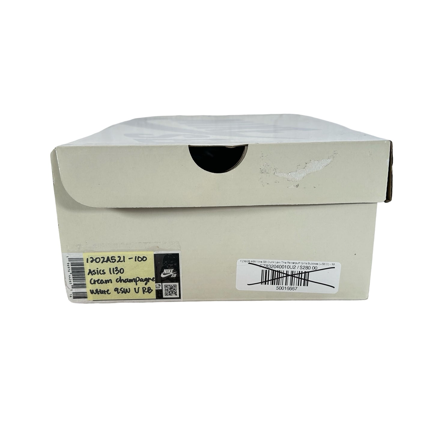 1202A521 100 ASICS Gel-1130 Cream Champagne White (Women's) [USED] - 9.5 W (Used) (Replace Box)