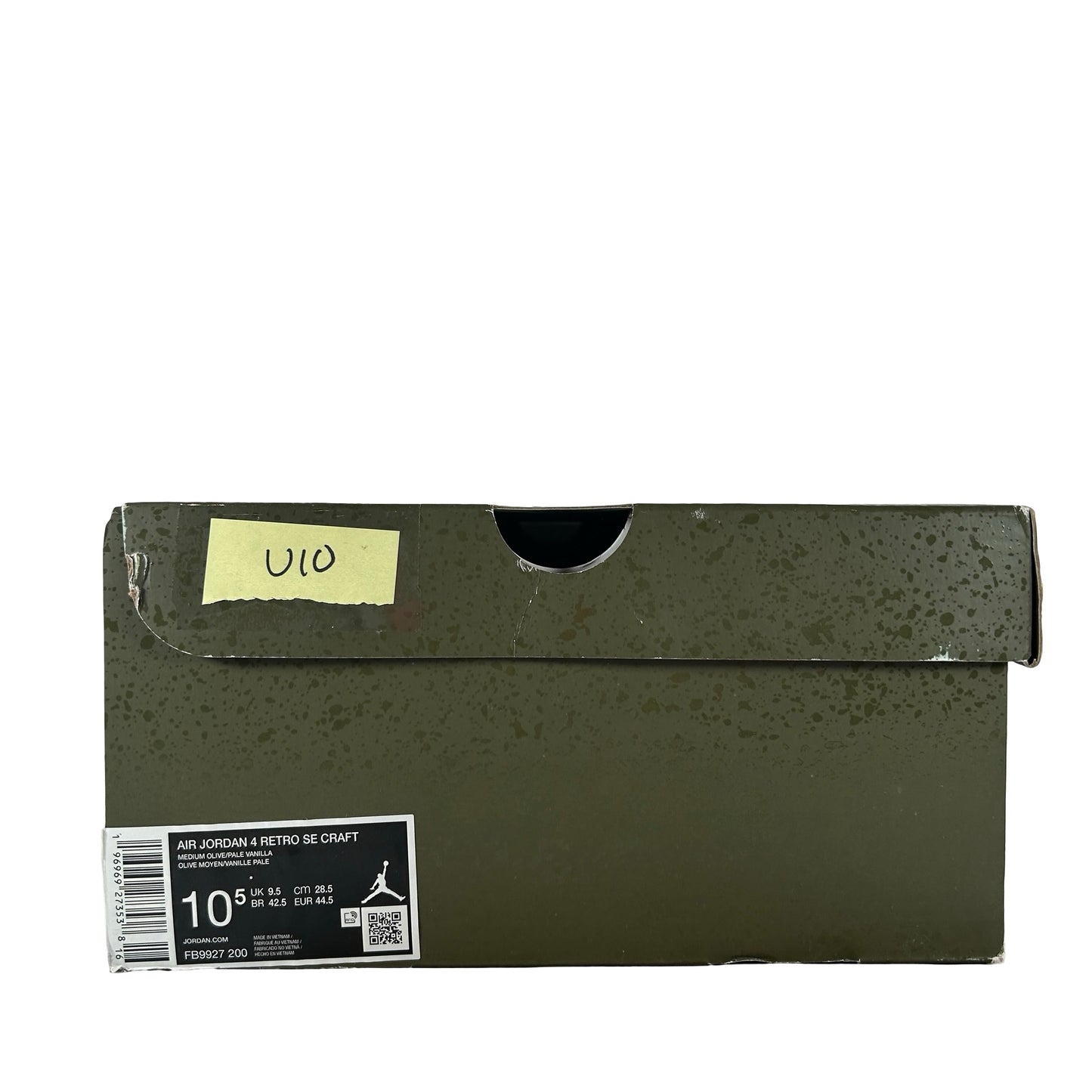 FB9927 200 Air Jordan 4 Craft Medium Olive [USED] - 10.5 M (Used10)