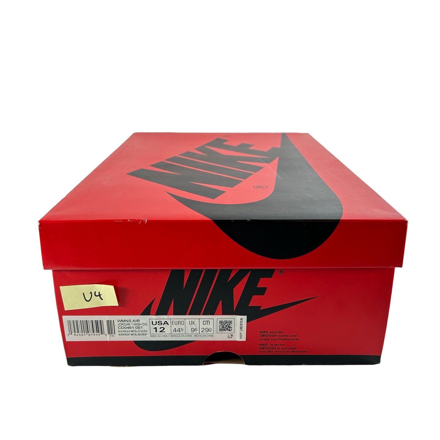 CD0461 001 Jordan 1 Retro High Silver Toe (Women's) [USED] - 12 W (Used4)