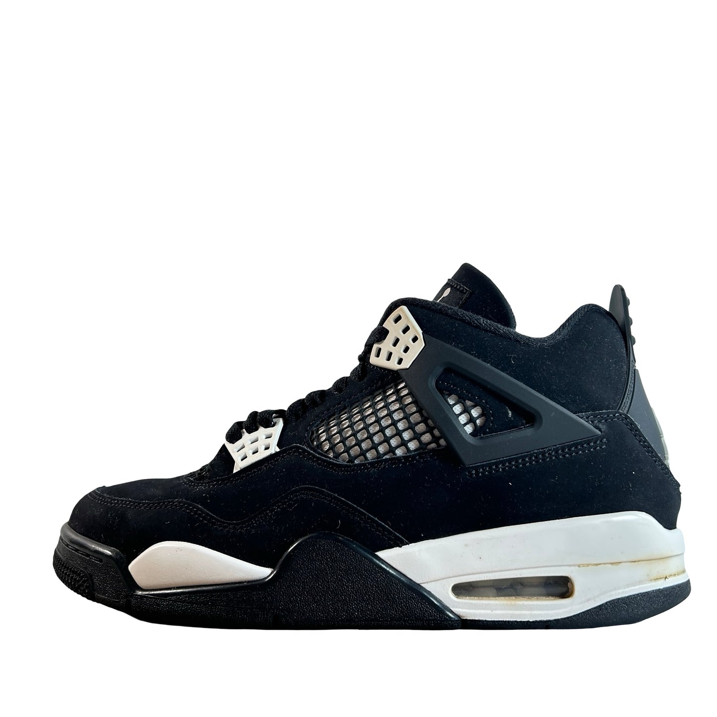 FQ8138 001  Jordan 4 Retro White Thunder [USED] - 9 M (Used3) (No Box3)